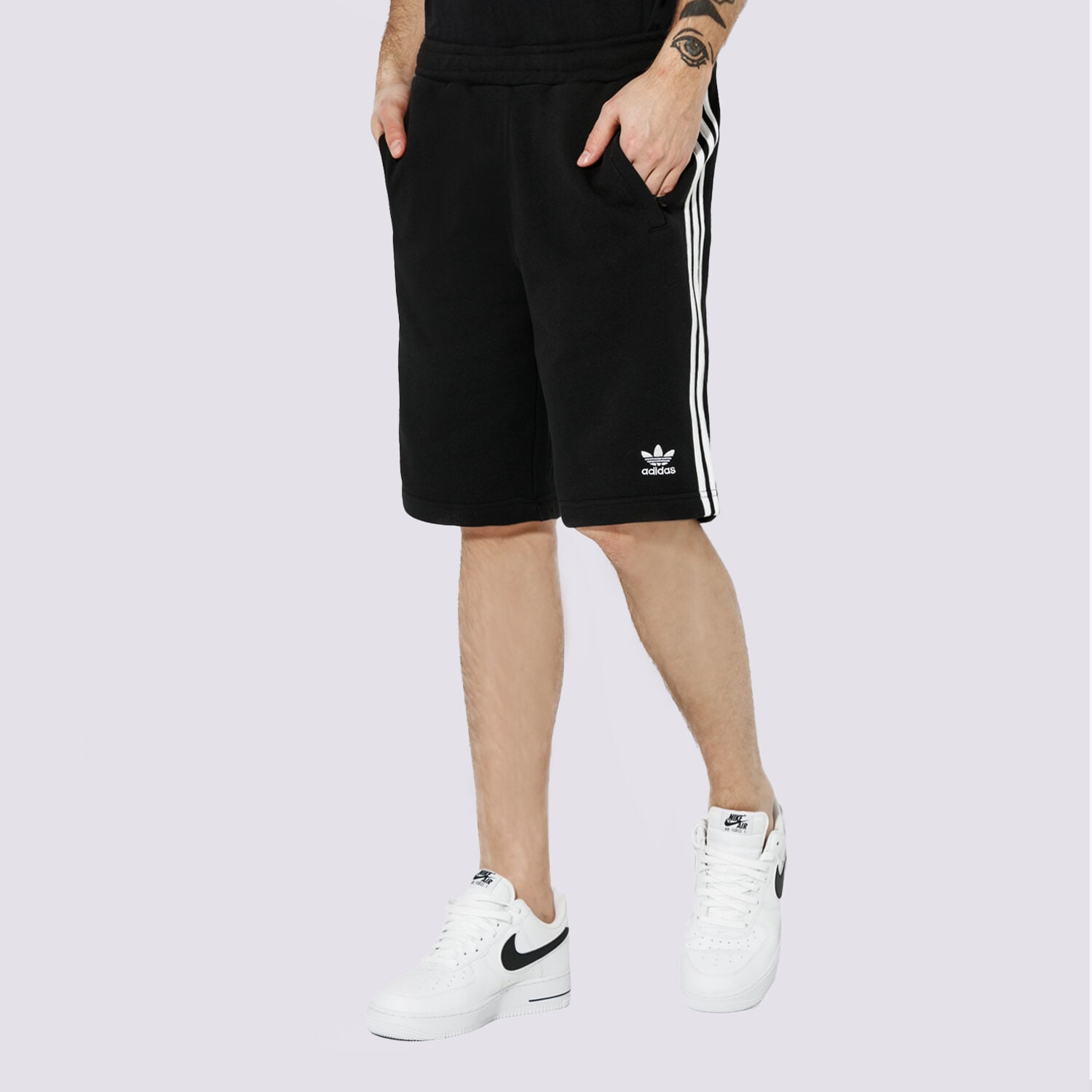 pánské kraťasy ADIDAS ŠORTKY  3-STRIPE SHORT ADICOLOR DH5798 ČERNÁ