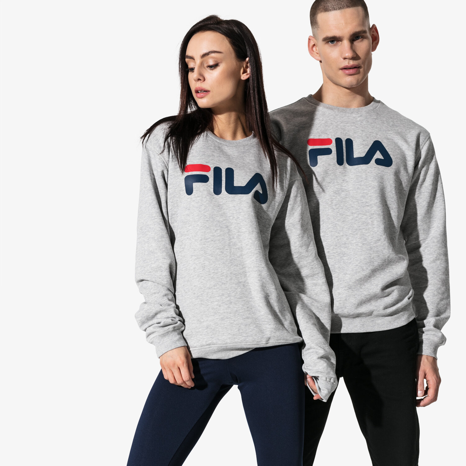 dámská mikina FILA MIKINA PURE CREW SWEAT U 681091B13 ŠEDÁ