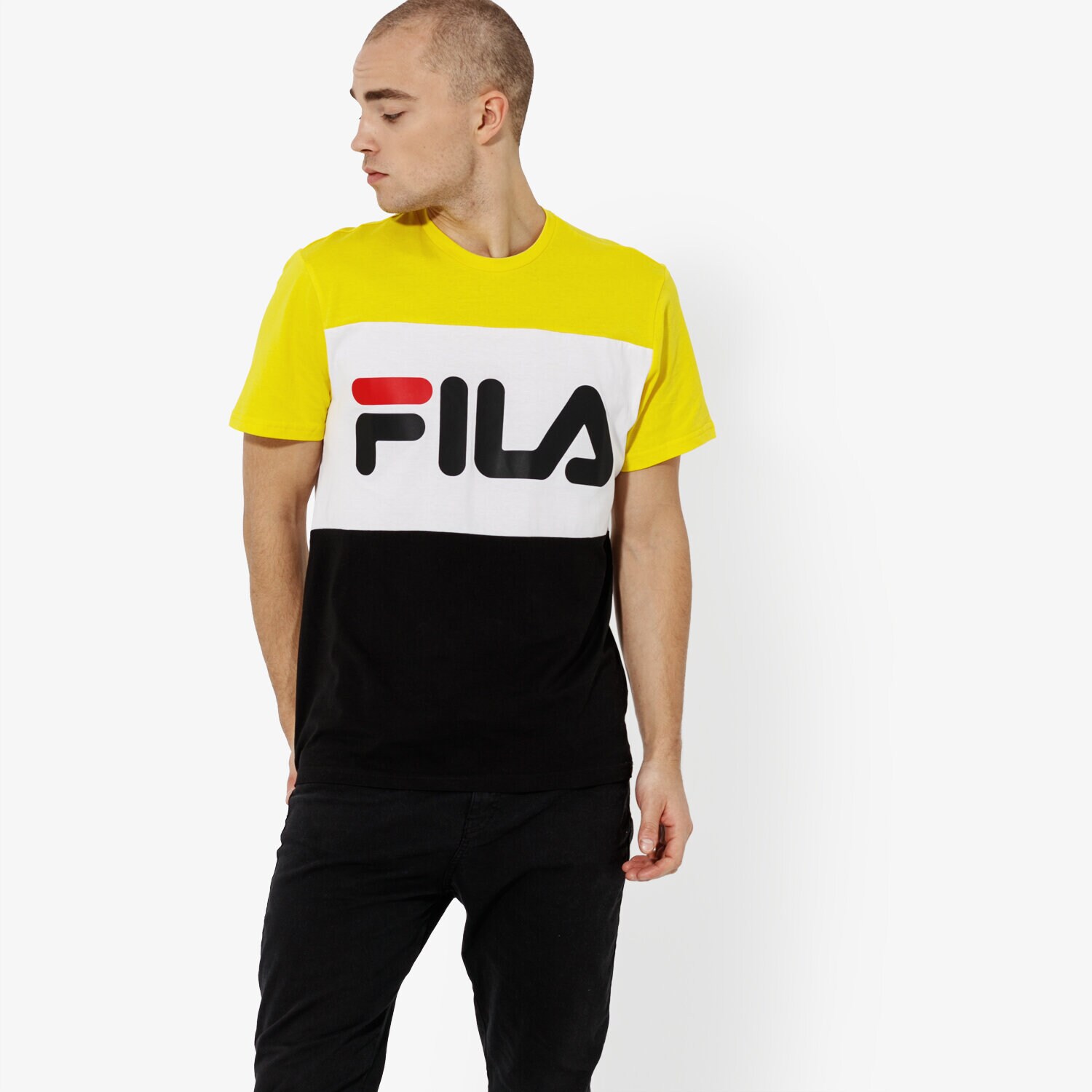 pánské tričko FILA TRIČKO SS DAY TEE 681244A063 ČERNÁ