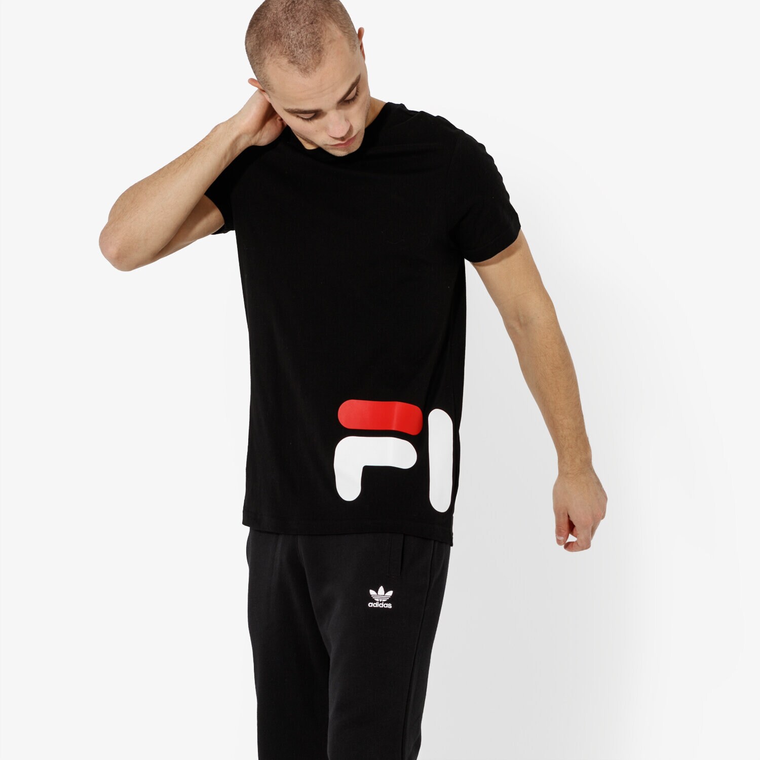 pánské tričko FILA TRIČKO SS EAMON TEE SS 684489002 ČERNÁ