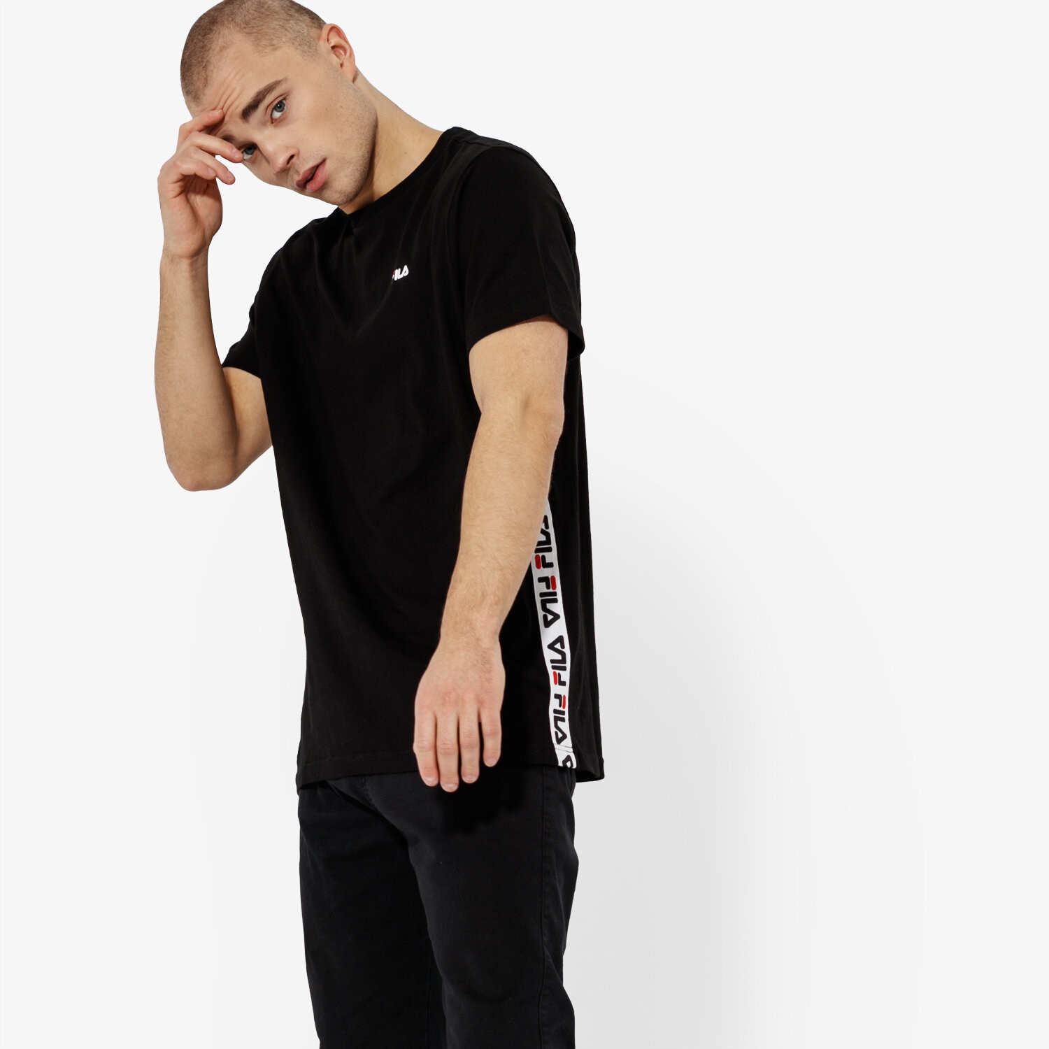pánské tričko FILA TRIČKO SS TALAN TEE SS 682362002 ČERNÁ