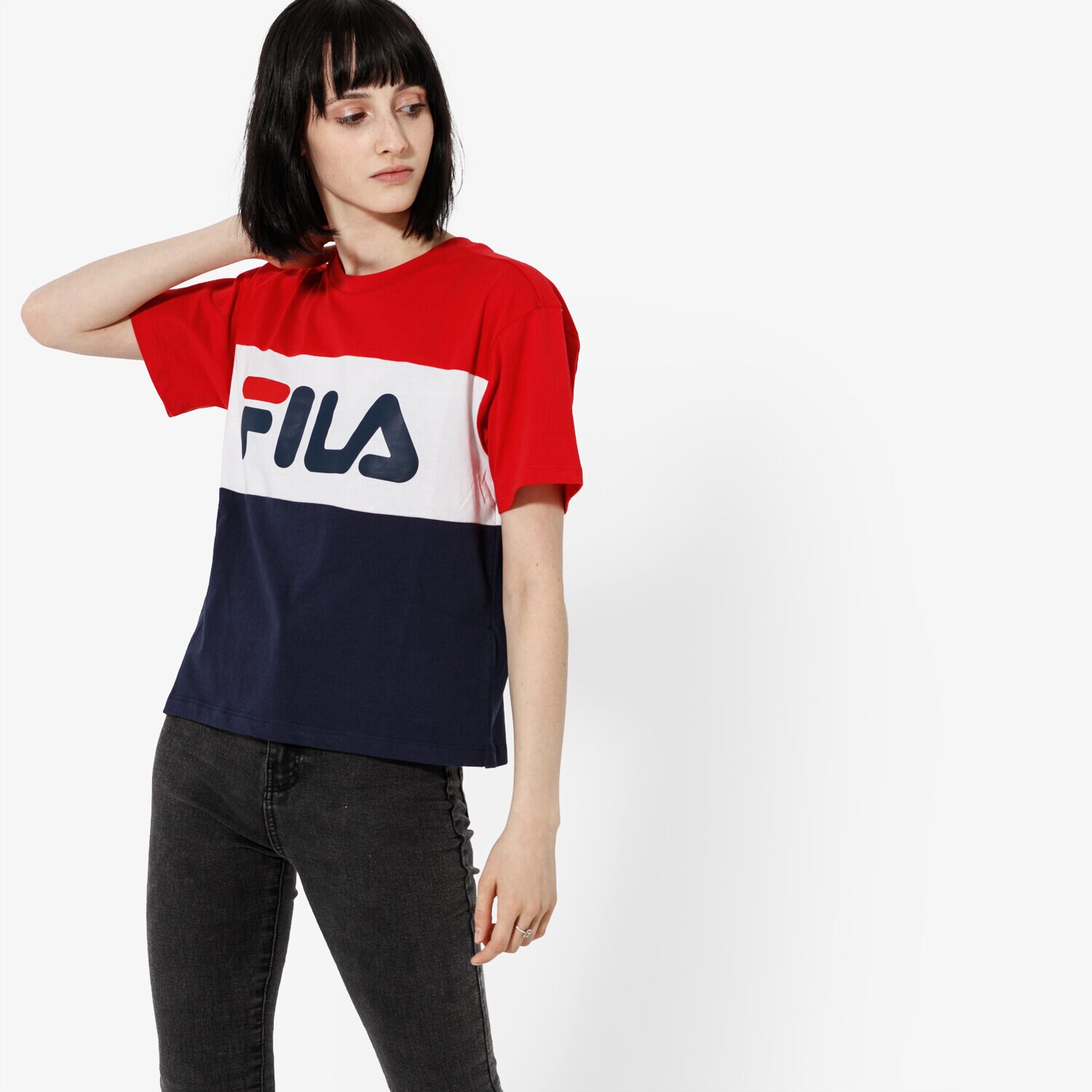 dámské tričko FILA TRIČKO SS ALLISON TEE 682125G06 TMAVOMODRÁ
