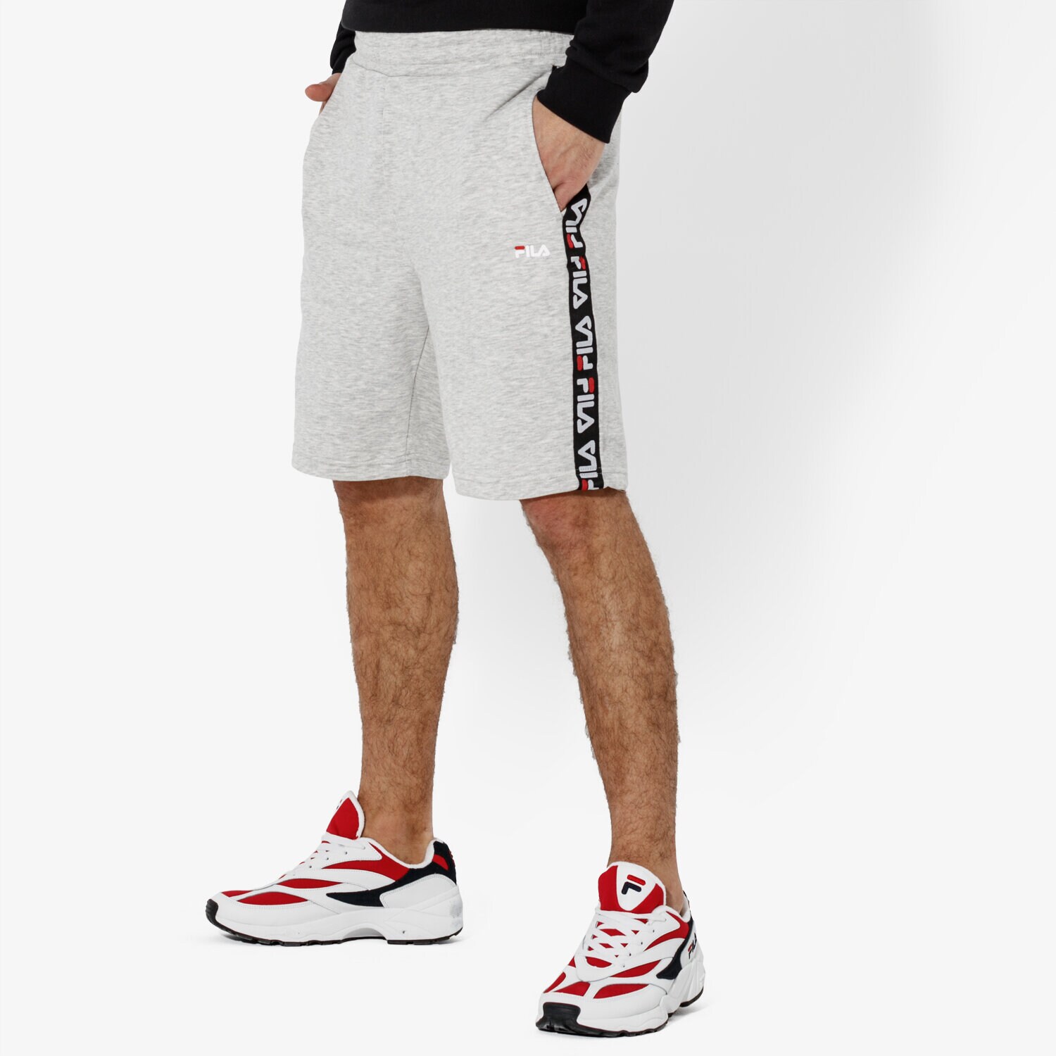 pánské kraťasy FILA ŠORTKY  TRISTAN SWEAT SHORTS 687021B13 ŠEDÁ