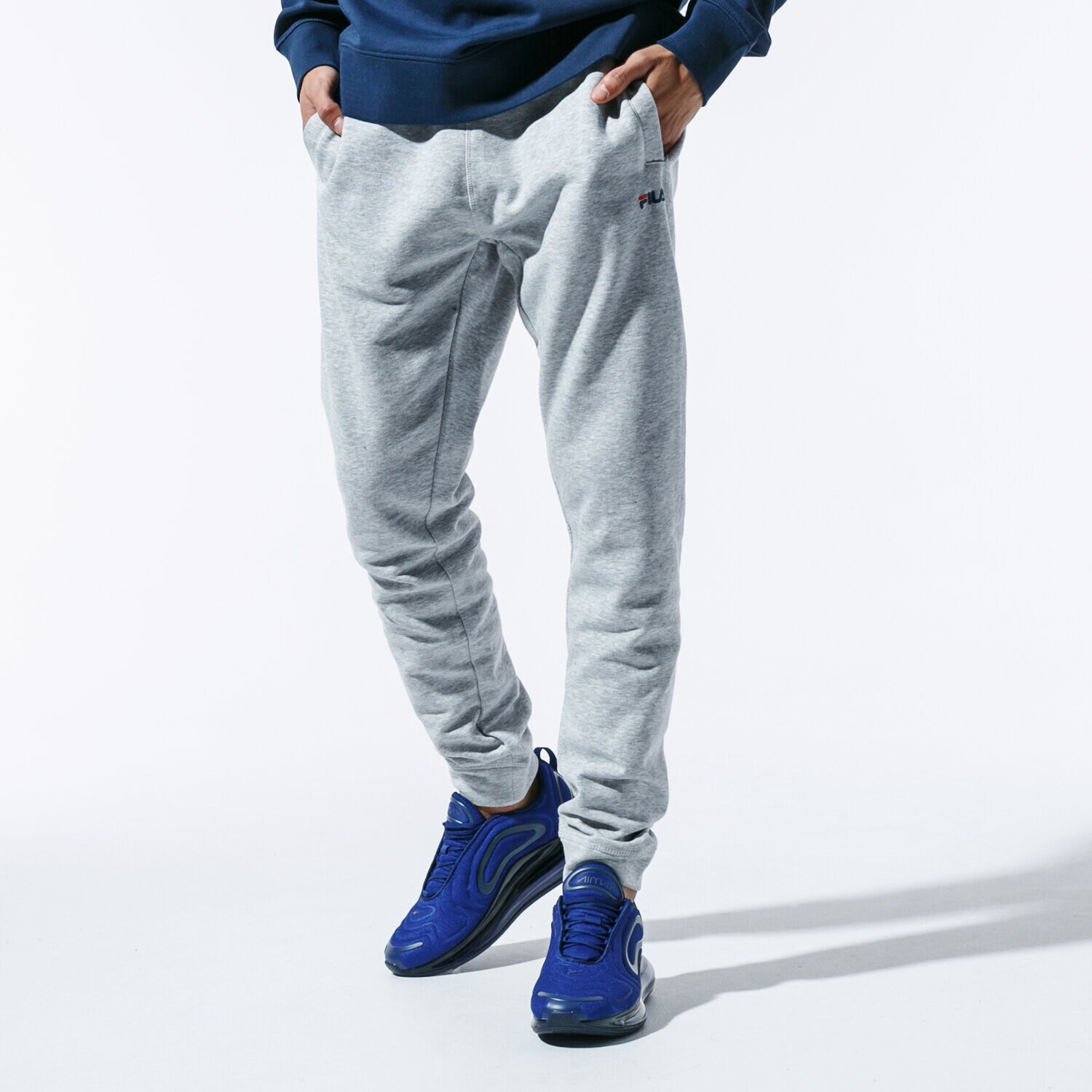 pánské kalhoty FILA KALHOTY  PURE SLIM PANTS 681095002 ČERNÁ