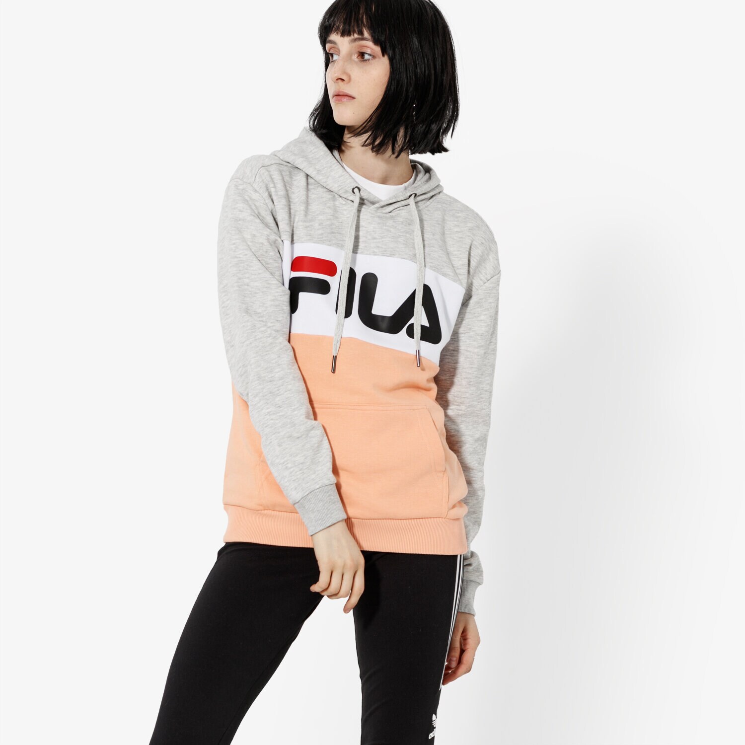 dámská mikina FILA MIKINA LORI HOODIE SWEAT 687042A064 RŮŽOVÁ