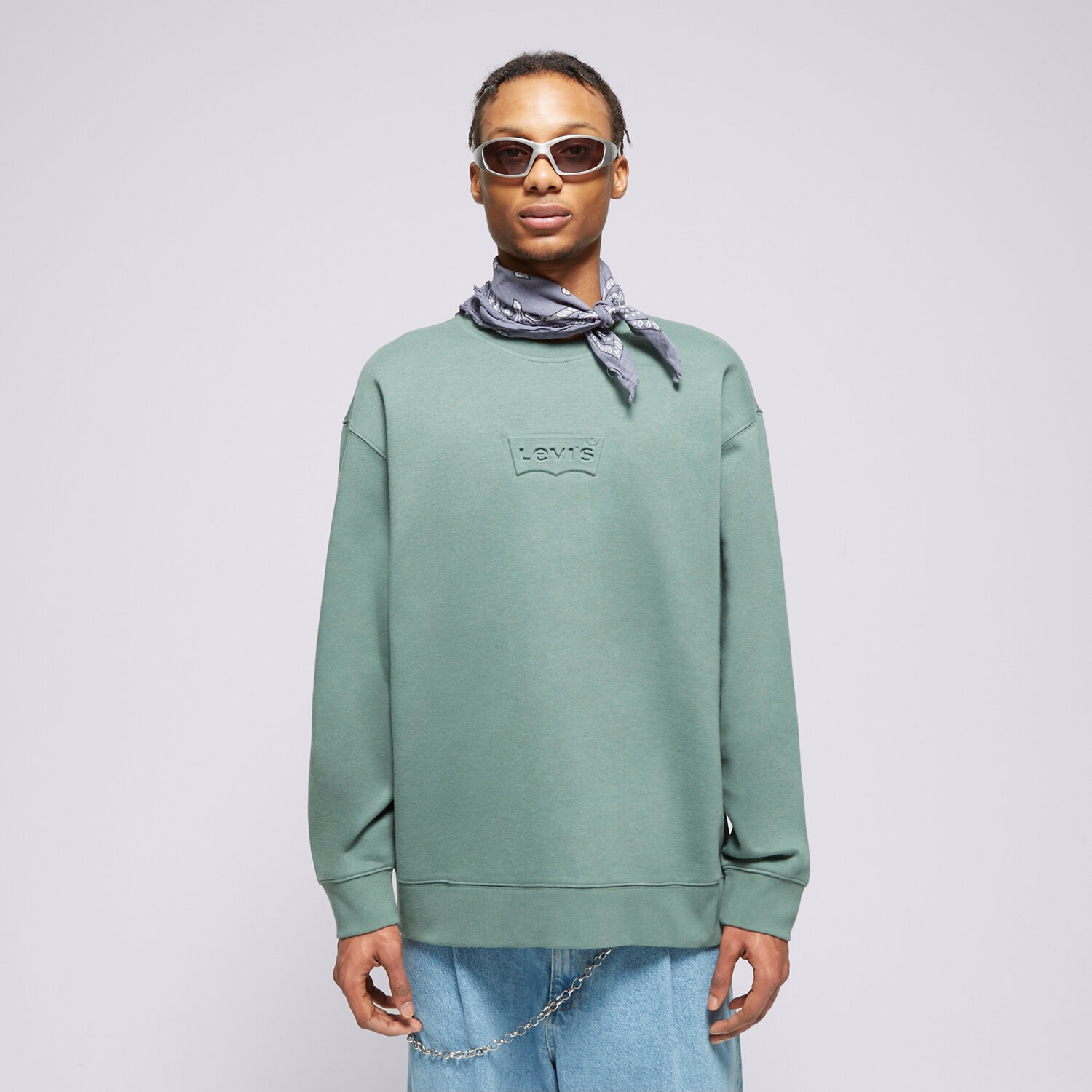 pánská mikina LEVI'S MIKINA RELAXD GRAPHIC CREW GREENS 38712-0238 KHAKI