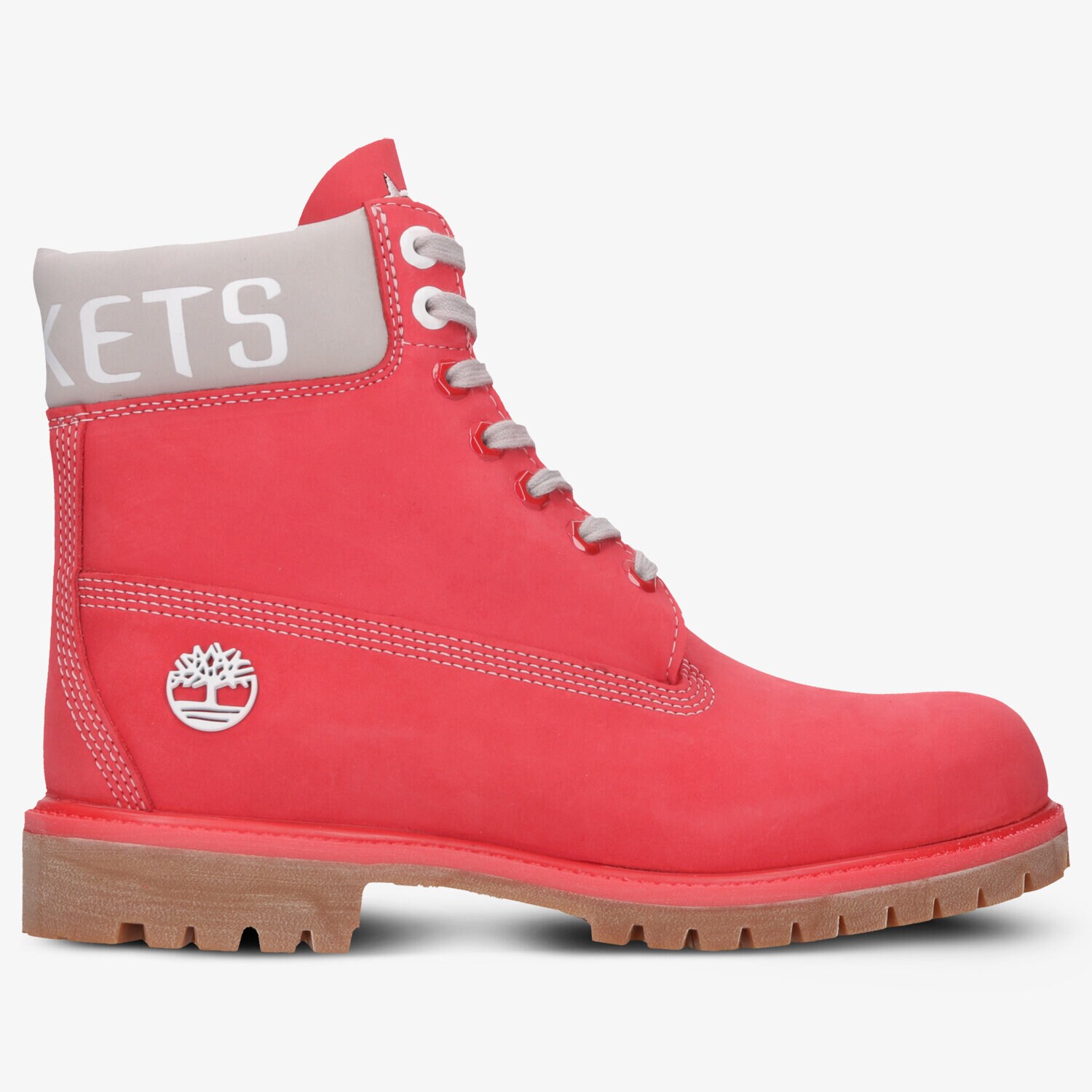 pánské kotníkové boty TIMBERLAND PREMIUM 6 INCH BOOT NBA HOUSTON ROCKETS TB0A249EL611 ČERVENÁ