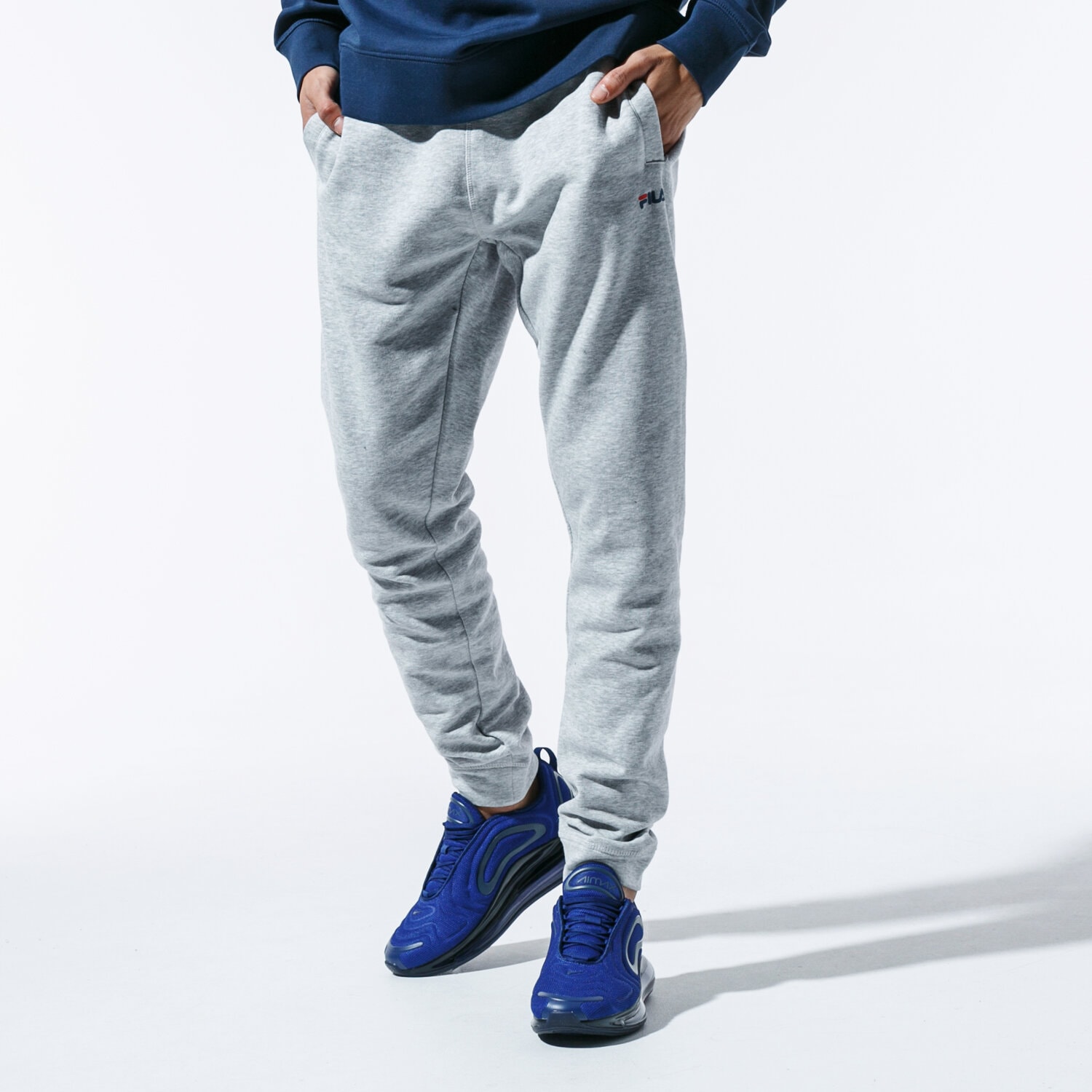 pánské kalhoty FILA KALHOTY  PURE SLIM PANTS 681095002 ČERNÁ