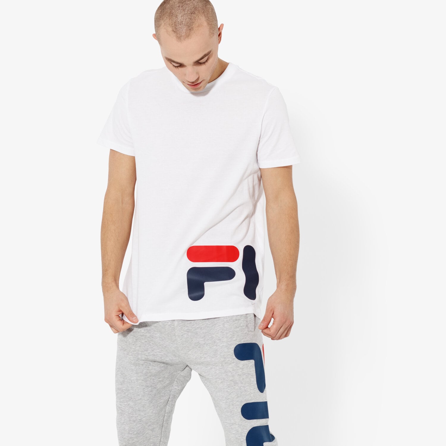 pánské tričko FILA TRIČKO SS EAMON TEE SS 684489M67 BÍLÁ