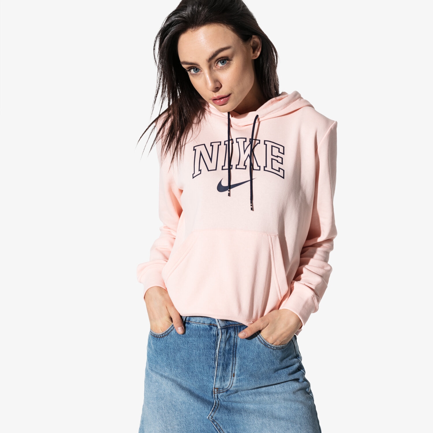 dámská mikina NIKE MIKINA W NSW HOODIE VRSTY SPORTSWEAR AR3722-664 RŮŽOVÁ