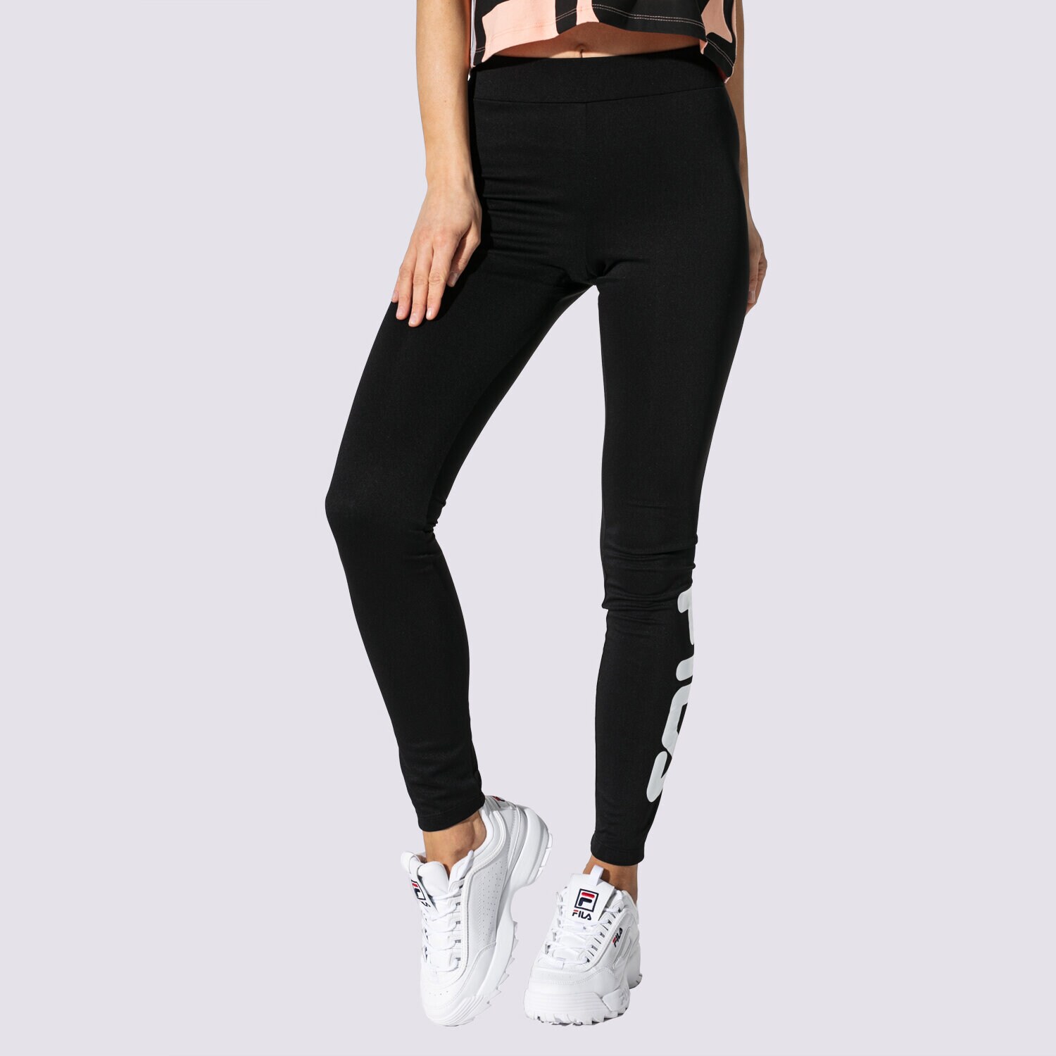 dámské kalhoty FILA LEGGINGS FLEX LEGGINGS 681826002 ČERNÁ
