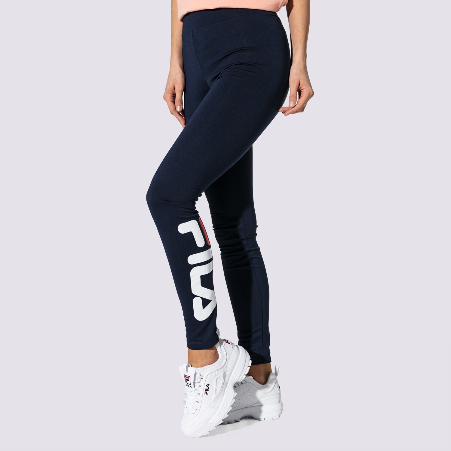 dámské kalhoty FILA LEGGINGS FLEX 2.0 LEGGINGS 681826170 TMAVOMODRÁ