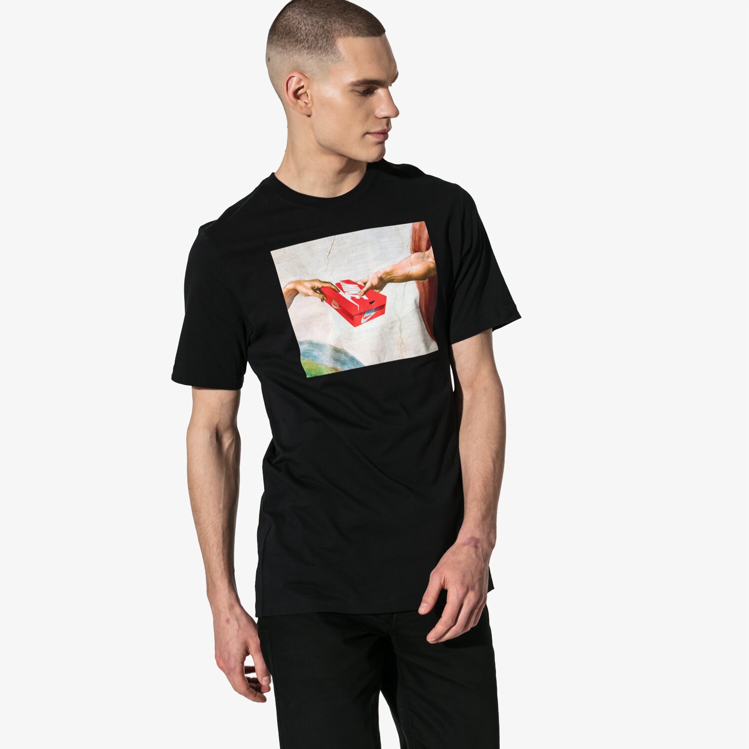 pánské tričko NIKE TRIČKO SS M NSW TEE FTWR PACK 3 SPORTSWEAR AR5052-010 ČERNÁ