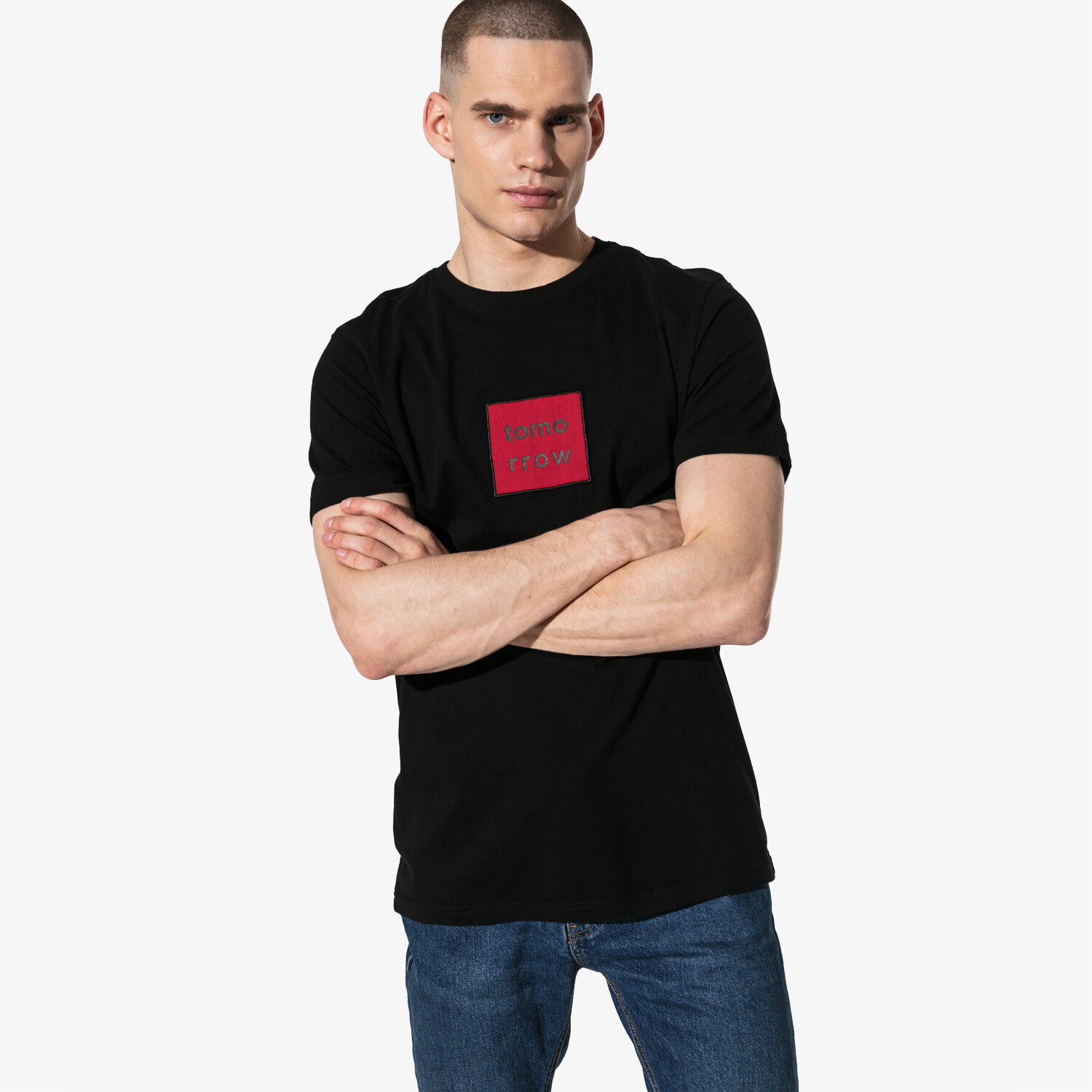 pánské tričko CONFRONT TRIČKO SS BIG LOGO TEE CF19TSM03001 ČERNÁ