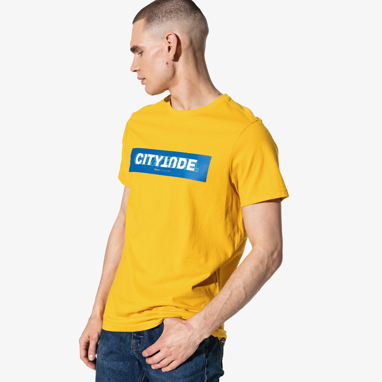 pánské tričko CONFRONT TRIČKO SS CITYTUDE CF19TSM90001 ŽLUTÁ