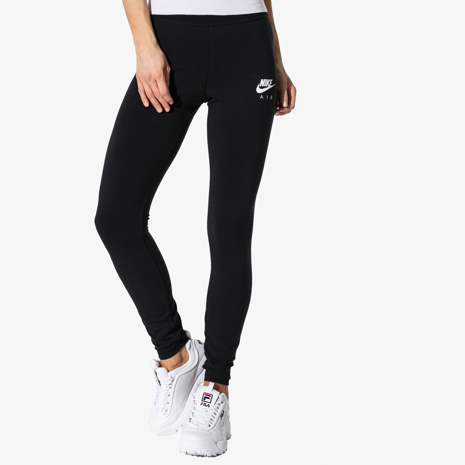 dámské kalhoty NIKE LEGGINGS W NSW AIR LGGNG SPORTSWEAR AR3503-010 ČERNÁ