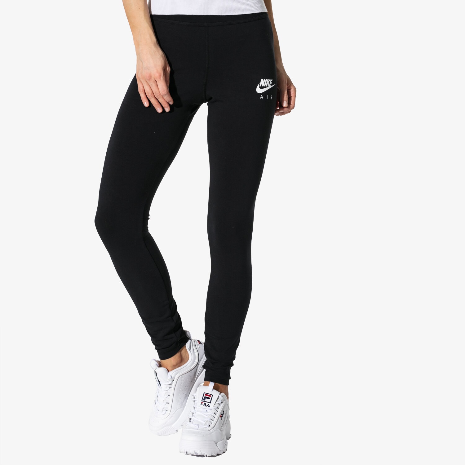 dámské kalhoty NIKE LEGGINGS W NSW AIR LGGNG SPORTSWEAR AR3503-010 ČERNÁ