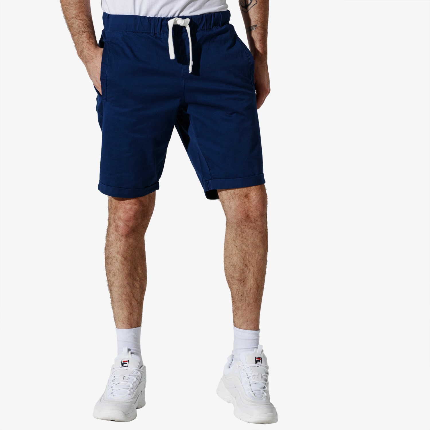pánské kraťasy CONFRONT ŠORTKY  CNF BASIC SHORTS CF19SZM32004 TMAVOMODRÁ