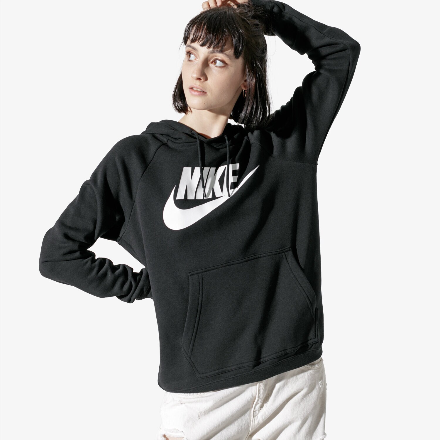 dámská mikina NIKE MIKINA W NSW RALLY HOODIE HBR 930913-010 ČERNÁ