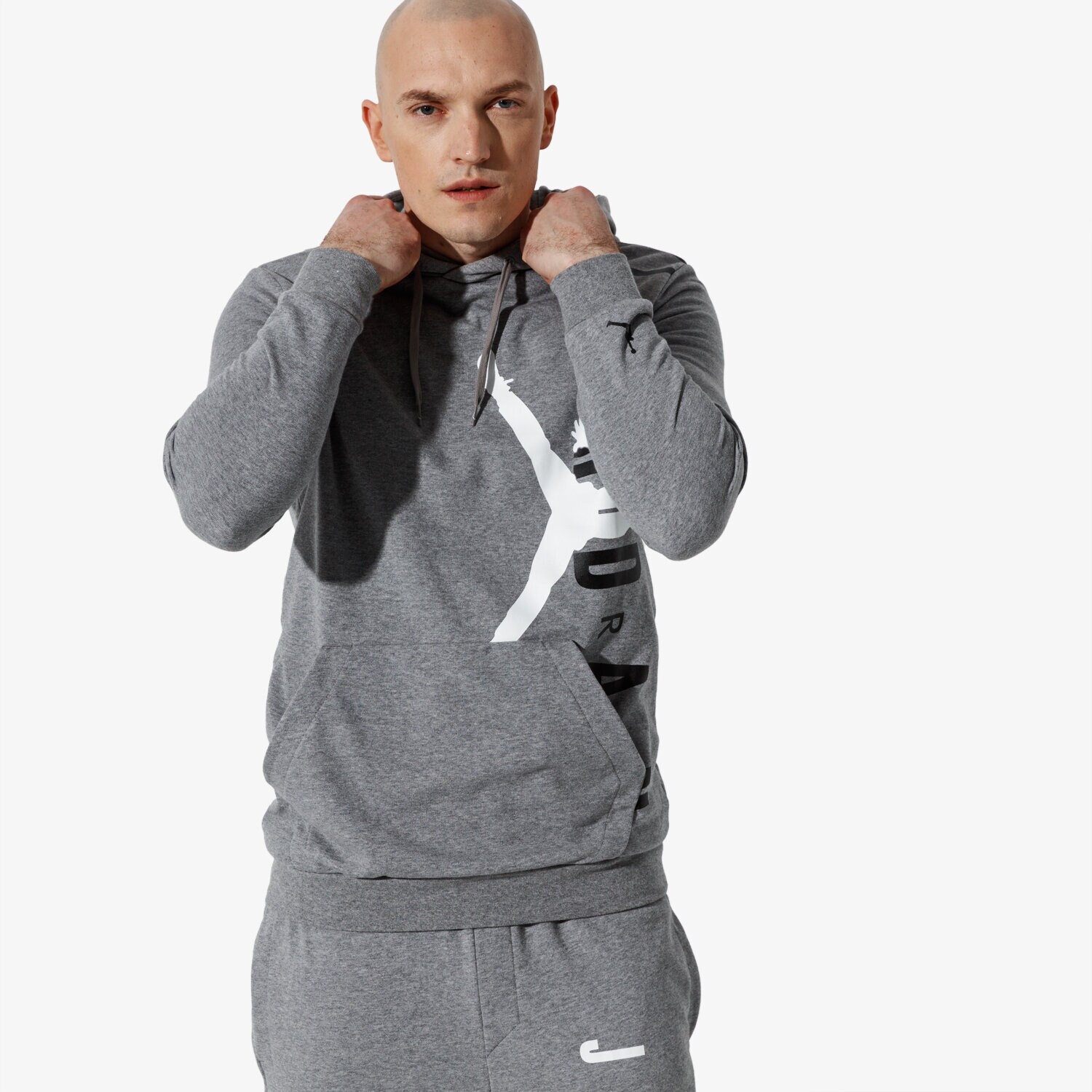 pánská mikina JORDAN MIKINA JUMPMAN AIR LWT PO AO0446-091 ŠEDÁ
