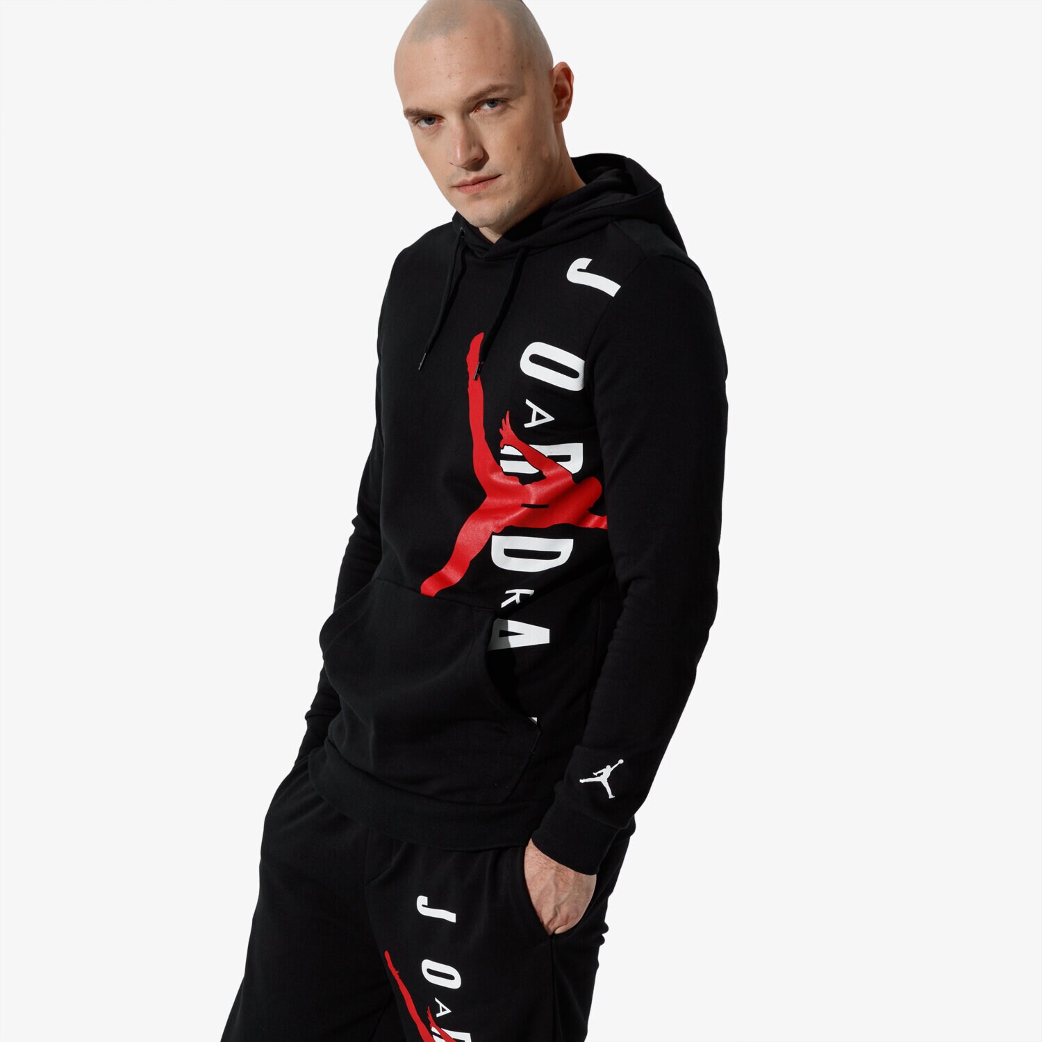 pánská mikina JORDAN MIKINA JUMPMAN AIR LWT PO AO0446-010 ČERNÁ