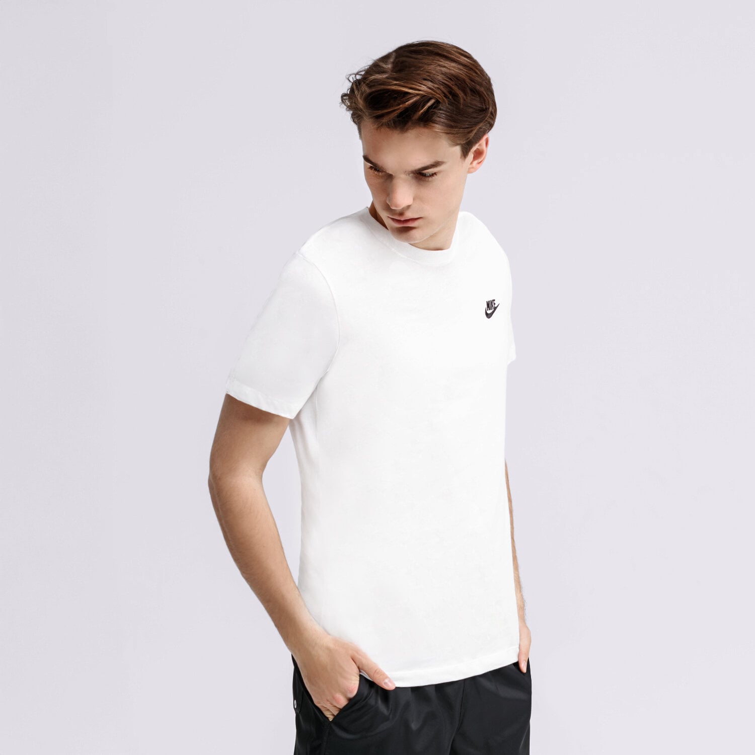 pánské tričko NIKE TRIČKO SPORTSWEAR CLUB AR4997-101 BÍLÁ
