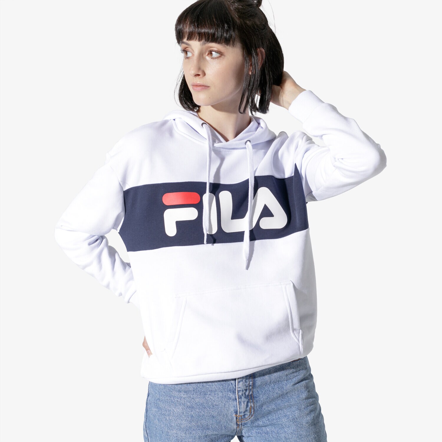 dámská mikina FILA MIKINA LORI HOODIE SWEAT 687042I98 BÍLÁ
