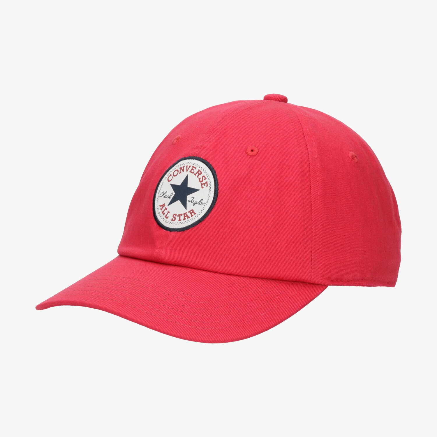 dětská kšiltovka CONVERSE ČEPICE CONVERSE ENAMEL RED 10008474A03 ČERVENÁ