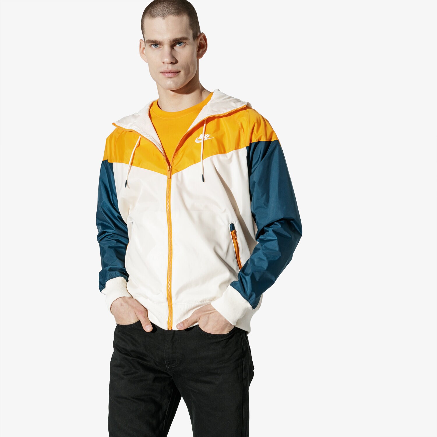 Přechodná bunda pánská (podzimní, jarní) NIKE BUNDA M NSW HE WR JKT HD AR2191-271 VÍCEBAREVNÁ