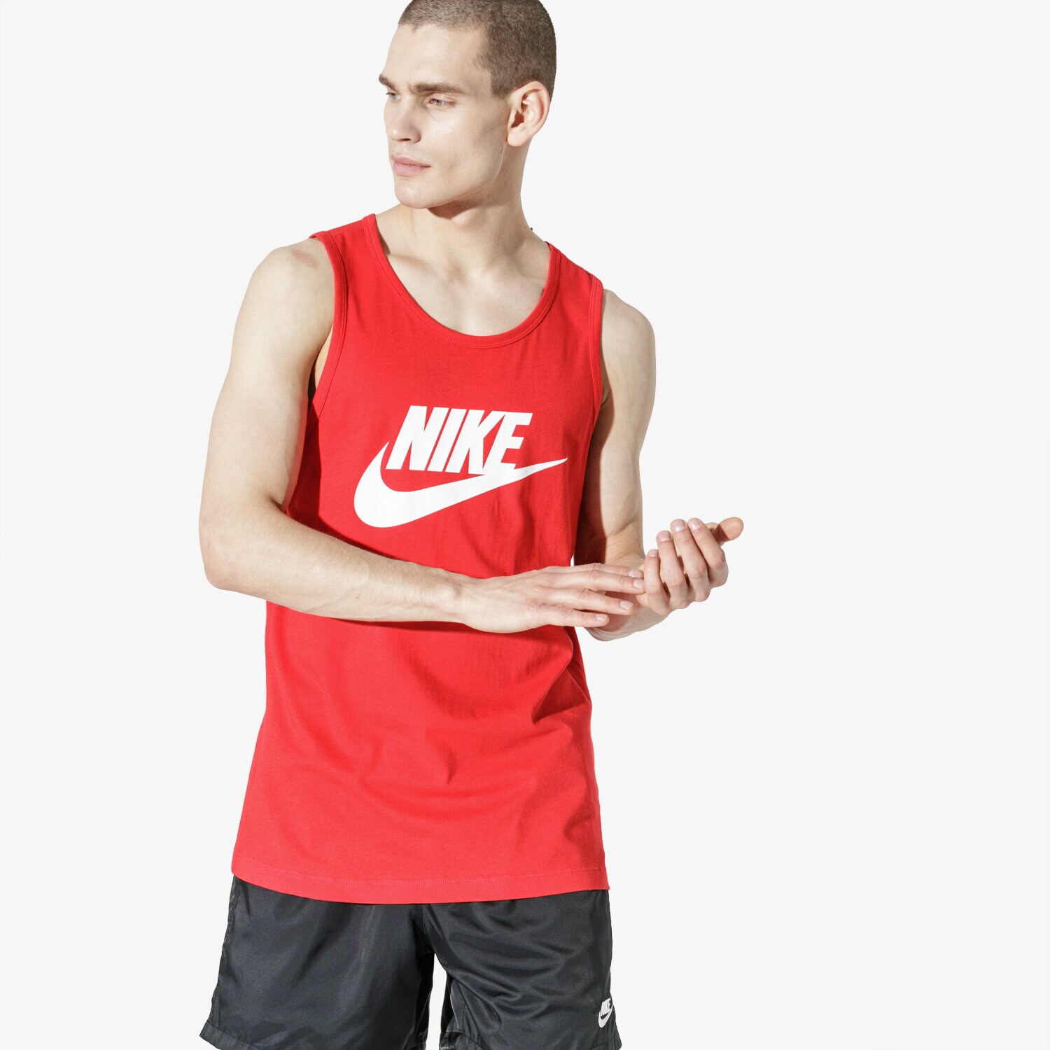 pánská košile NIKE TOP SPORTSWEAR AR4991-657 ČERVENÁ