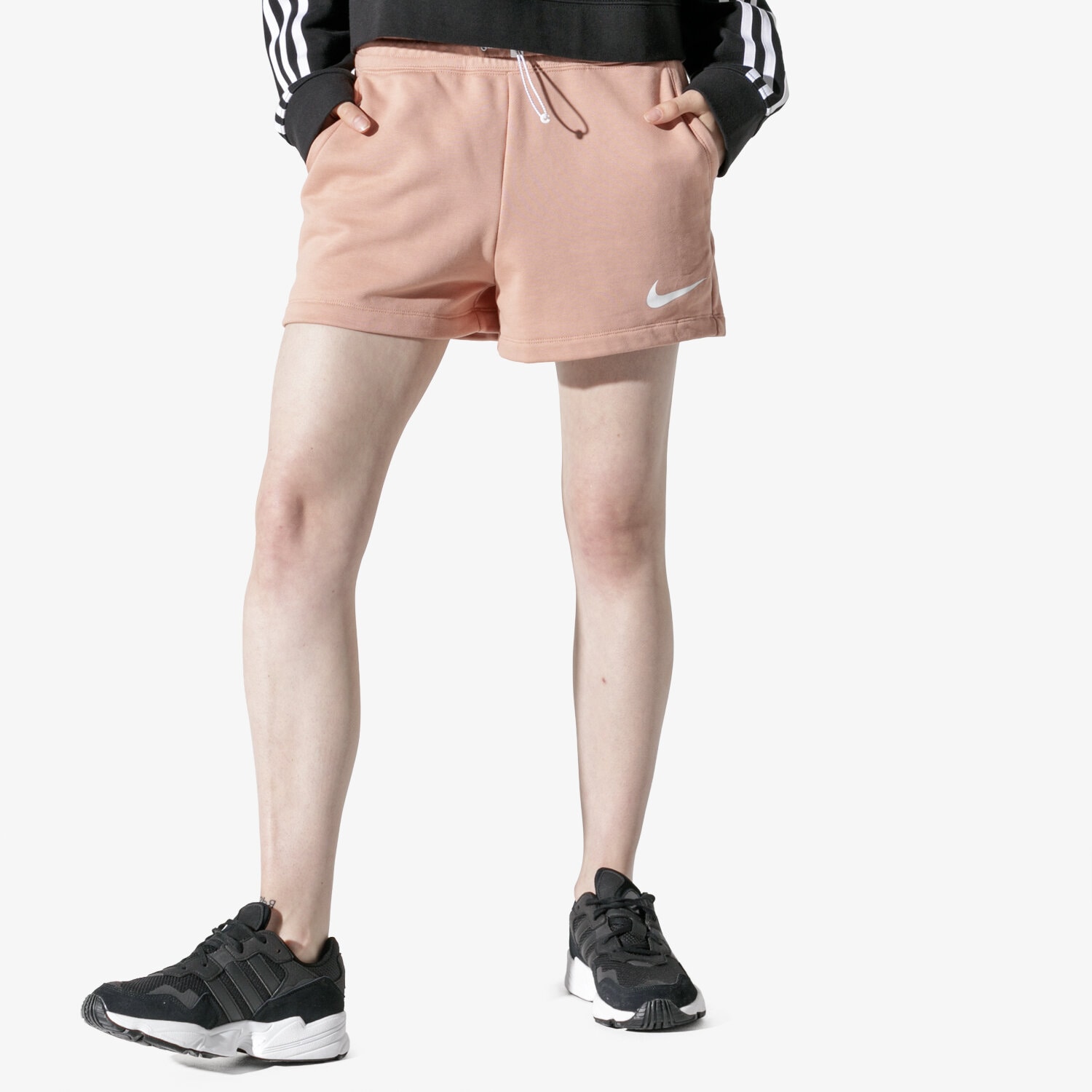 dámské kraťasy NIKE ŠORTKY  W NSW SWSH SHORT FT BQ7962-605 RŮŽOVÁ