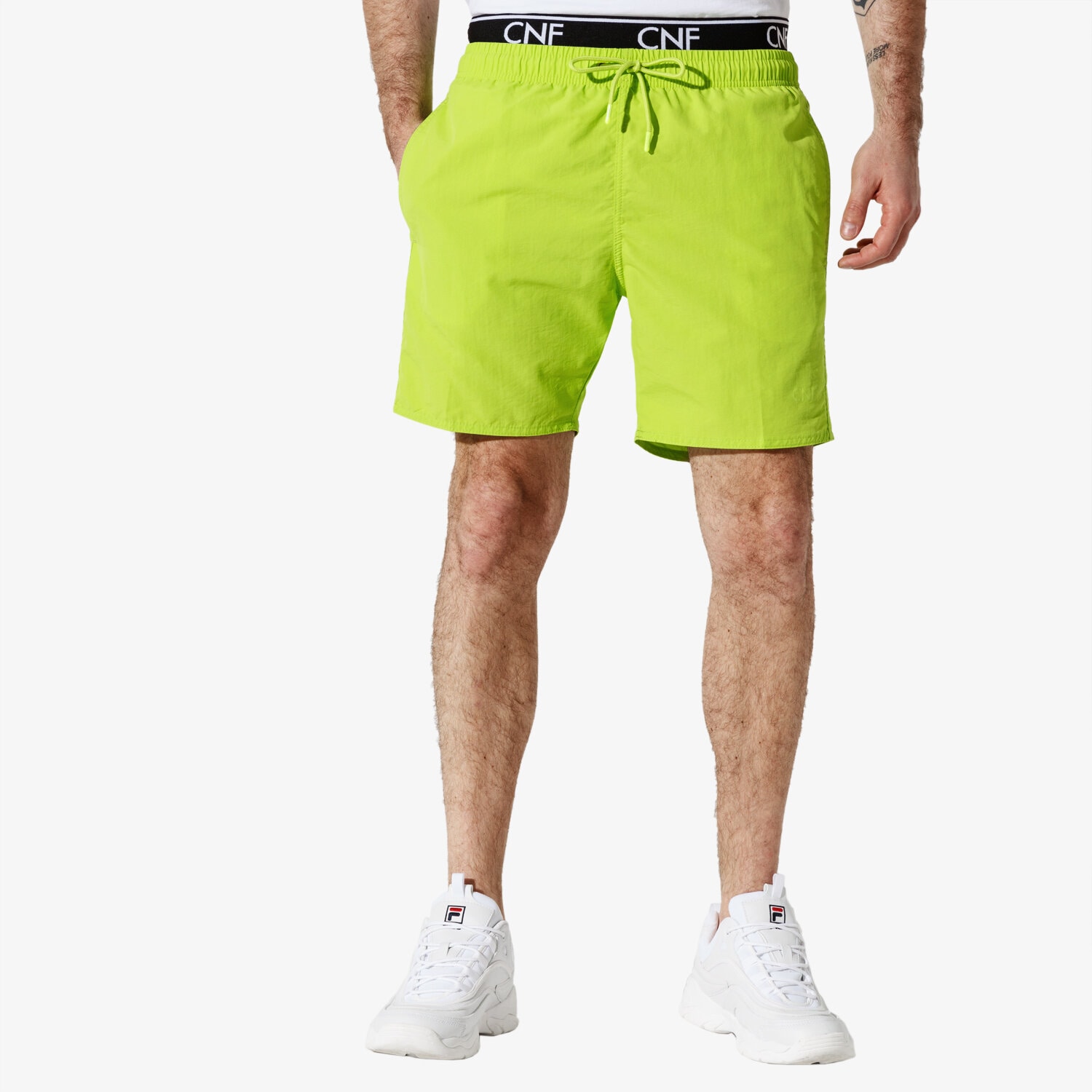 pánské kraťasy CONFRONT PÁNSKÉ PLAVKY BAYWATCH CF19SZM35001 ŽLUTÁ