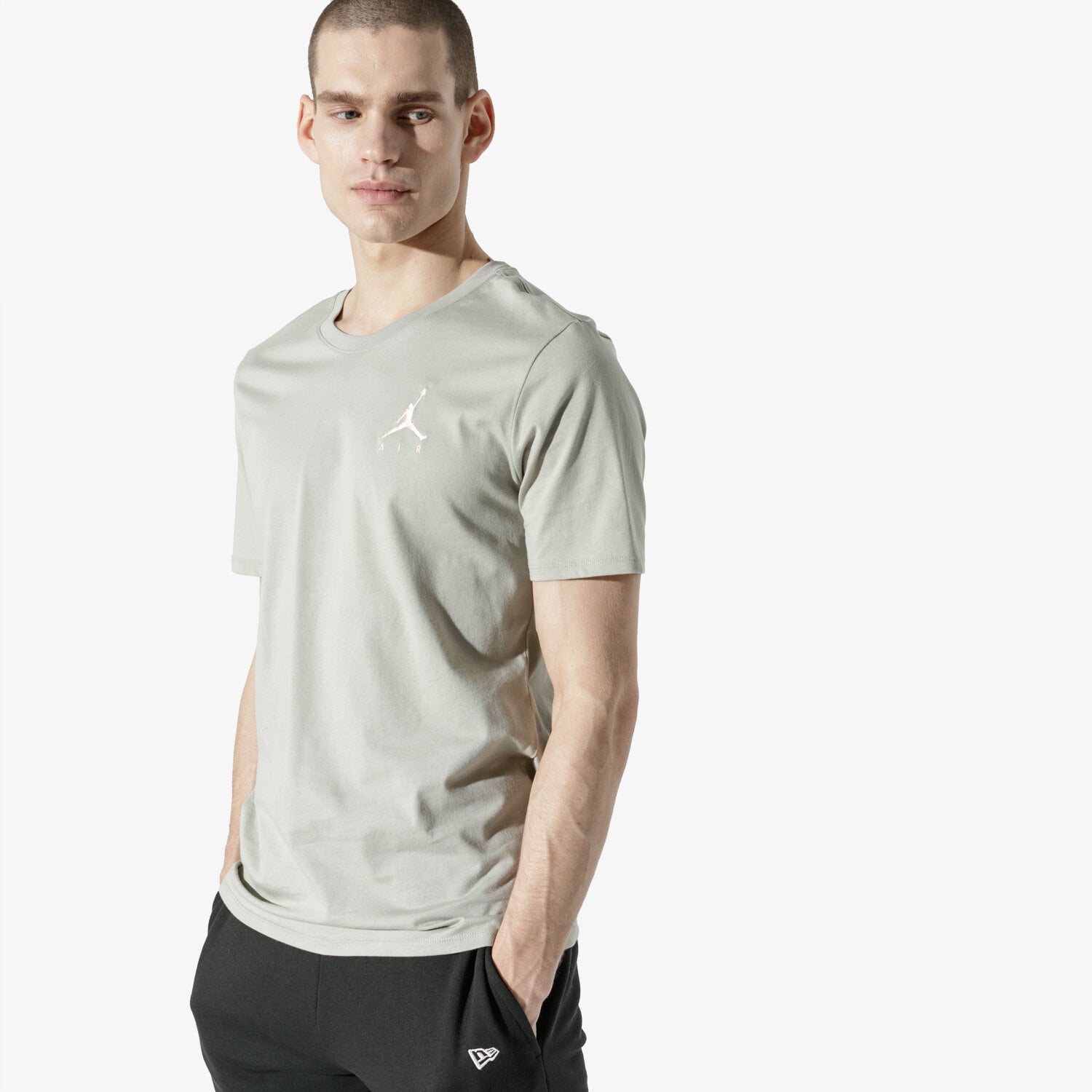 pánské tričko JORDAN TRIČKO SS M JSW TEE JMPMN AIR EMBRD AH5296-334 ZELENÁ