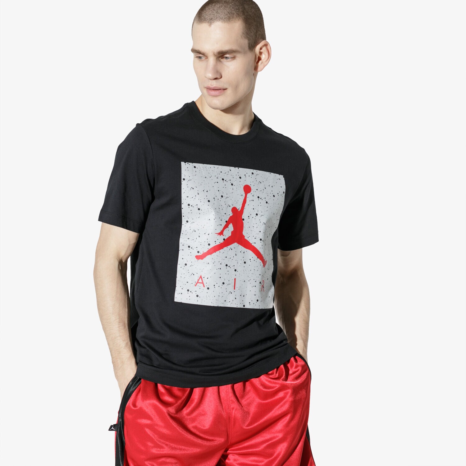 pánské tričko JORDAN TRIČKO SS POOLSIDE SS CTN CREW CD0542-011 ČERNÁ