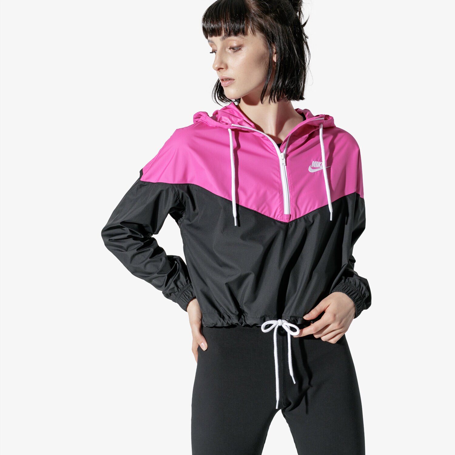 Přechodná bunda dámská (podzimní, jarní) NIKE BUNDA W NSW HRTG JKT WNDBRKR AR2511-011 RŮŽOVÁ