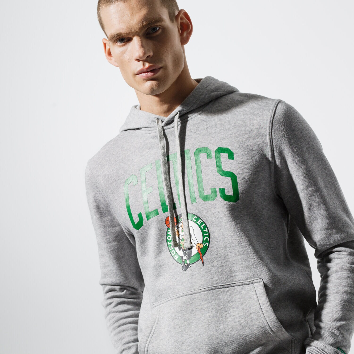 pánská mikina NEW ERA MIKINA TEAM LOGO BOSTON CELTICS BOSTON CELTICS GRA 11546182 ŠEDÁ