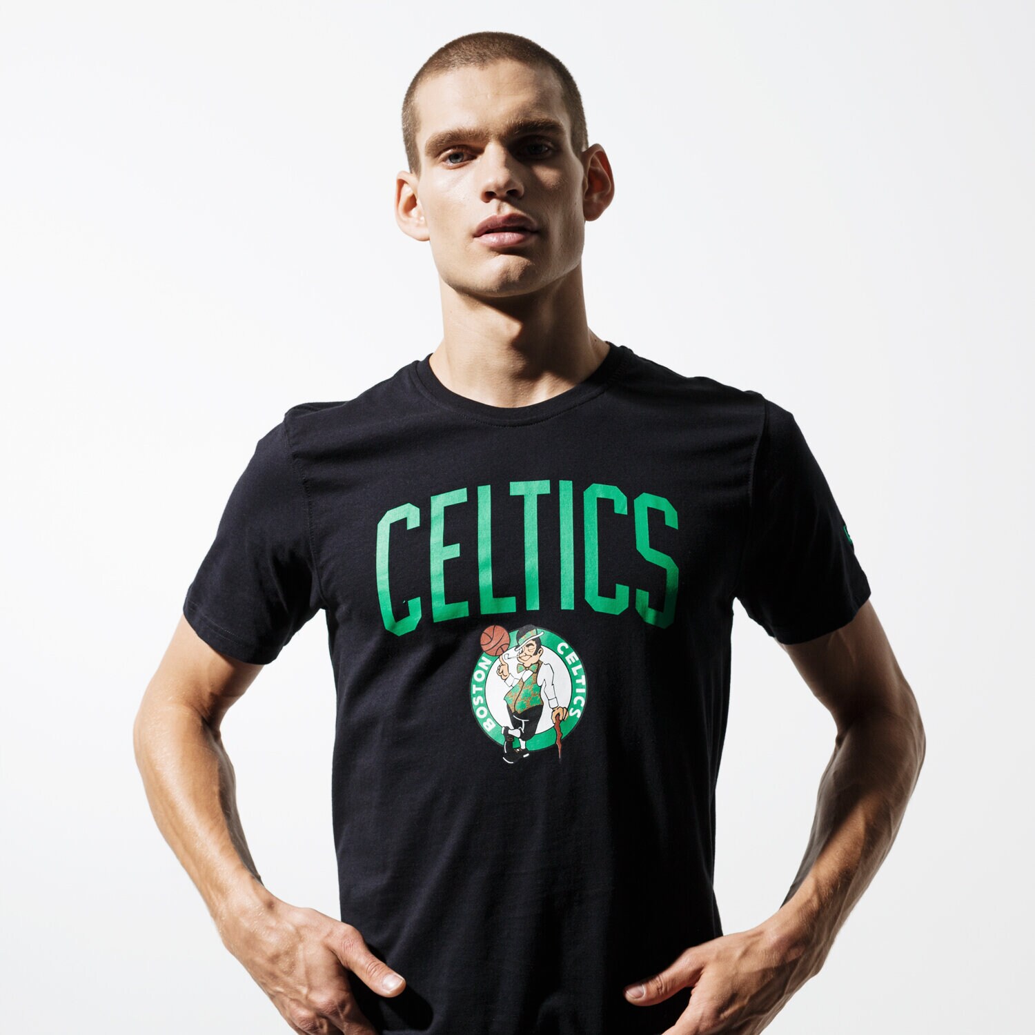 pánské tričko NEW ERA TRIČKO SS TEAM LOGO CELTICS BOSTON CELTICS BLK 11546157 ČERNÁ