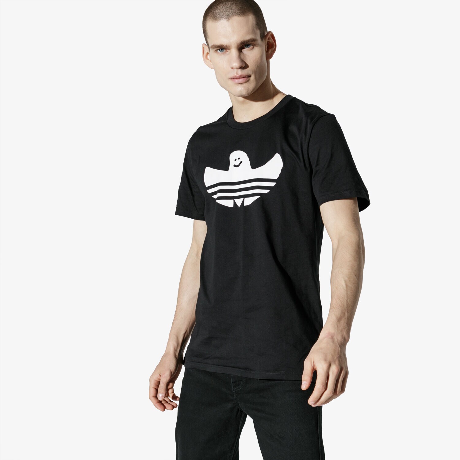 pánské tričko ADIDAS TRIČKO SS SOLID SHMOO T DH3900 ČERNÁ