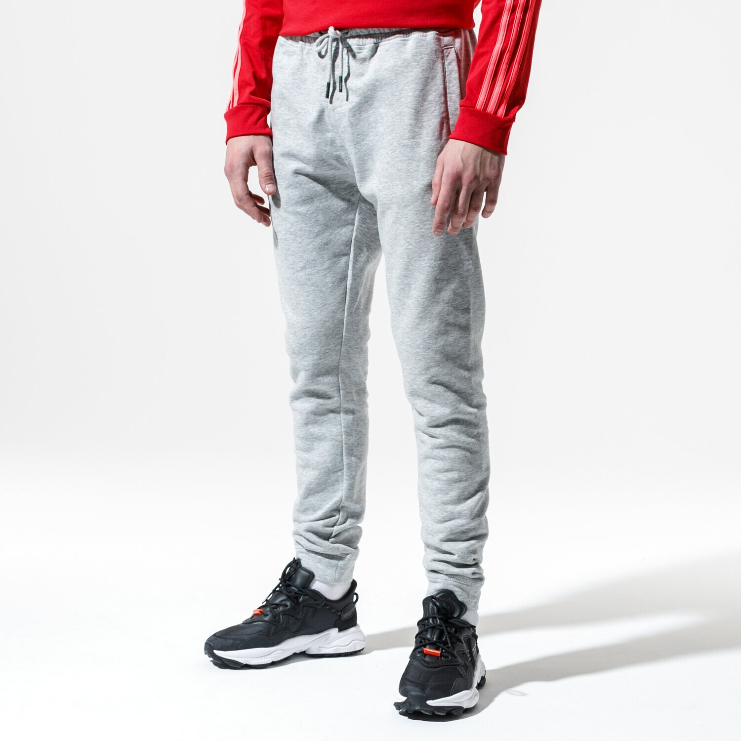 pánské kalhoty FILA KALHOTY  PURE SLIM PANTS 681095B13 ŠEDÁ