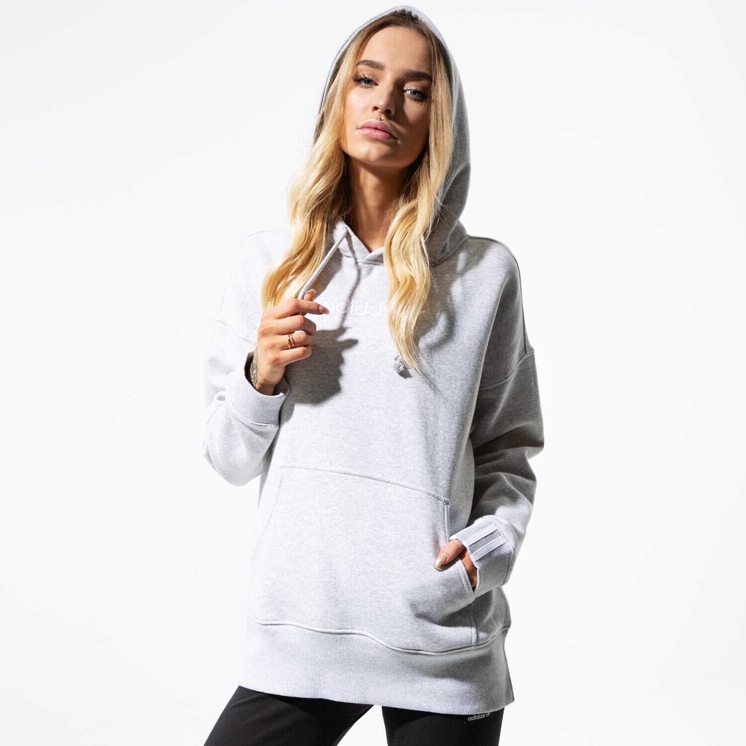 dámská mikina ADIDAS MIKINA COEEZE HOODIE COEEZE DU7185 ŠEDÁ
