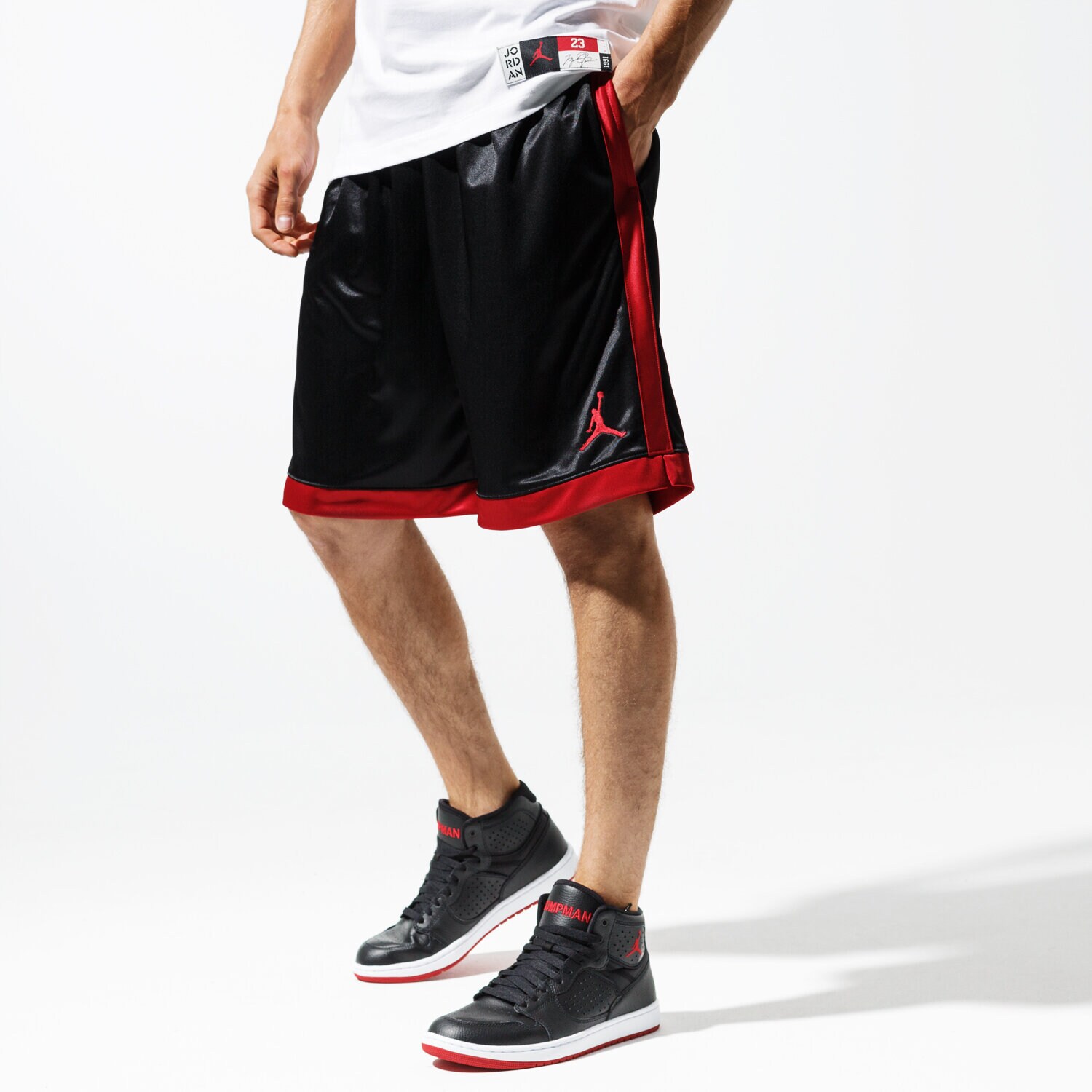 pánské kraťasy JORDAN ŠORTKY  M J JUMPMAN SHIMMER SHORT AJ1122-010 ČERNÁ