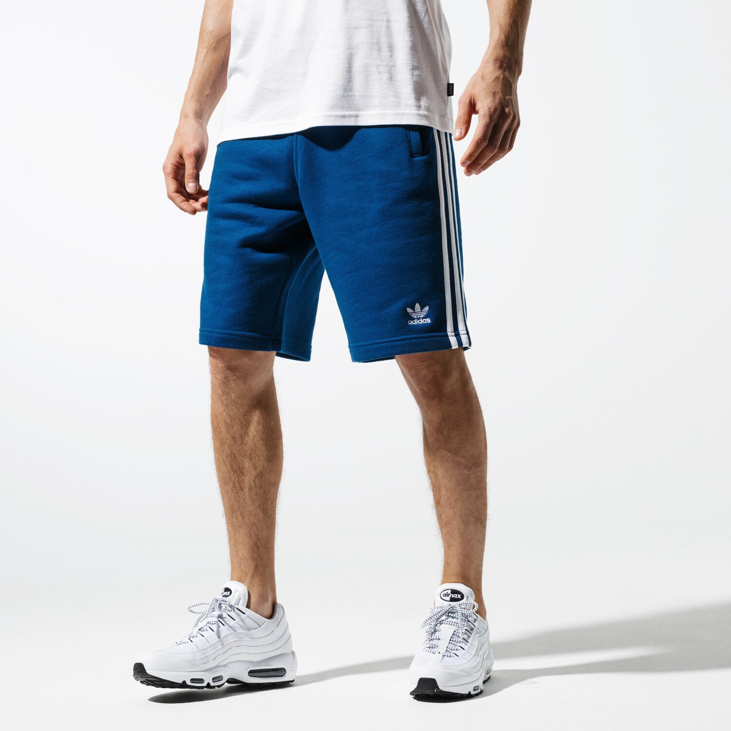 pánské kraťasy ADIDAS ŠORTKY  3-STRIPE SHORT ADICOLOR DV1526 MODRÁ