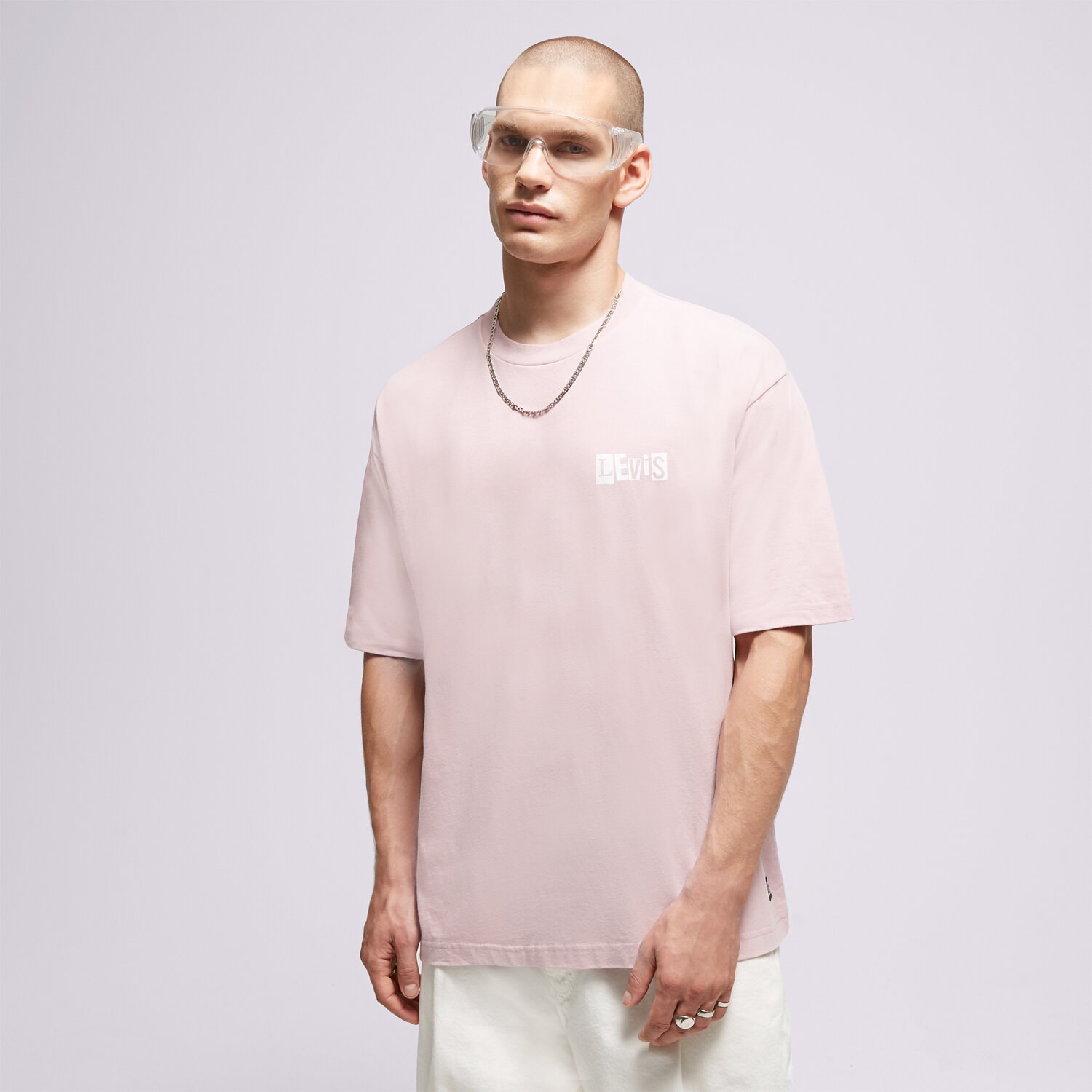 pánské tričko LEVI'S TRIČKO SKATE GRAPHIC BOX A1005-0014 RŮŽOVÁ