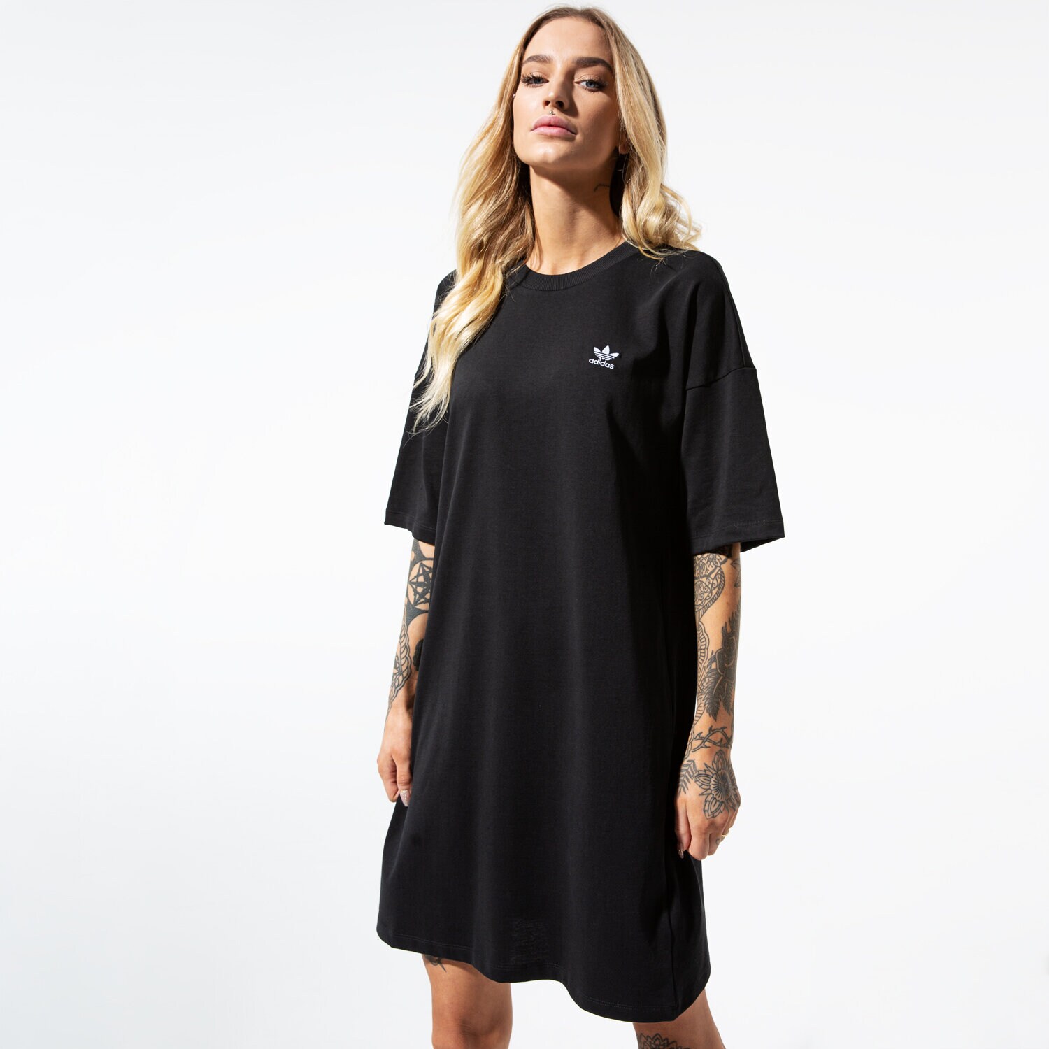 dámské šaty ADIDAS ŠATY TREFOIL DRESS DV2607 ČERNÁ