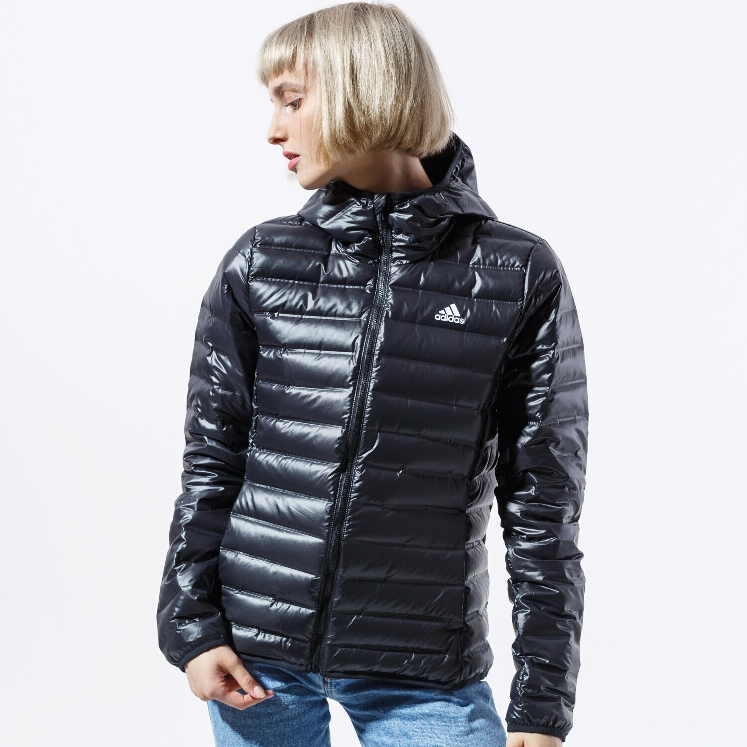 dámská zimní bunda ADIDAS BUNDA W VARILITE HO J BQ1968 ČERNÁ
