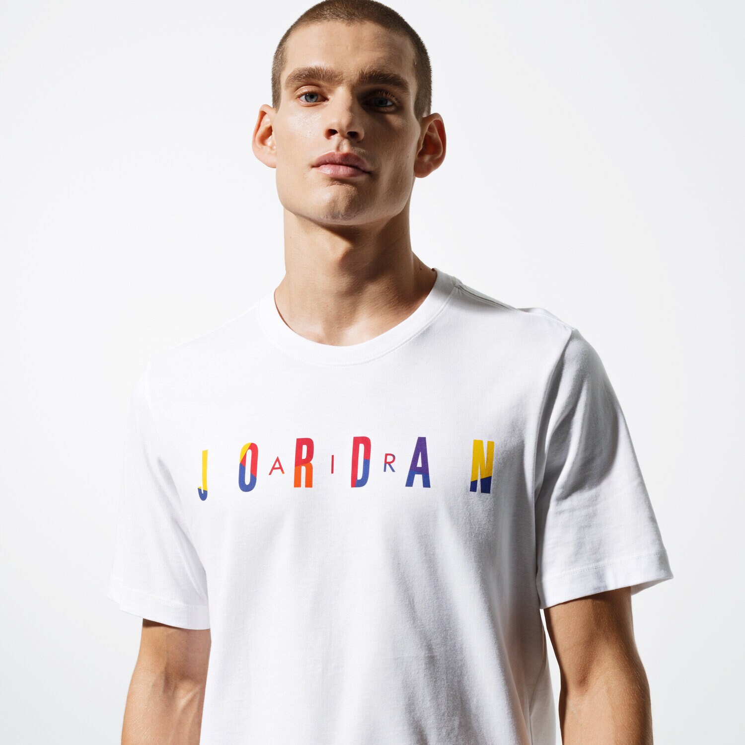 pánské tričko JORDAN TRIČKO SS M J SPRTDNA HBR SS CREW AT8942-100 BÍLÁ
