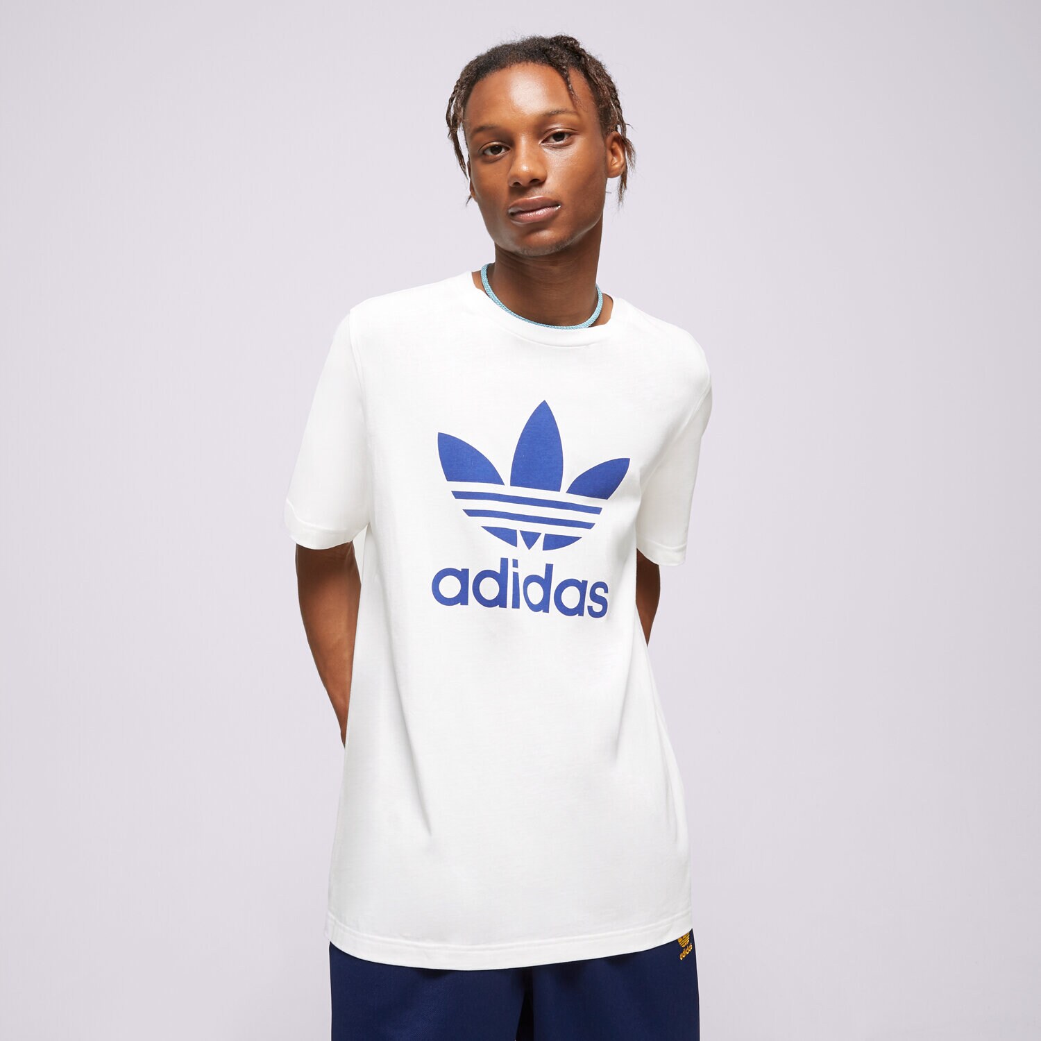 pánské tričko ADIDAS TRIČKO TREFOIL TRIČKO IA4813 BÍLÁ