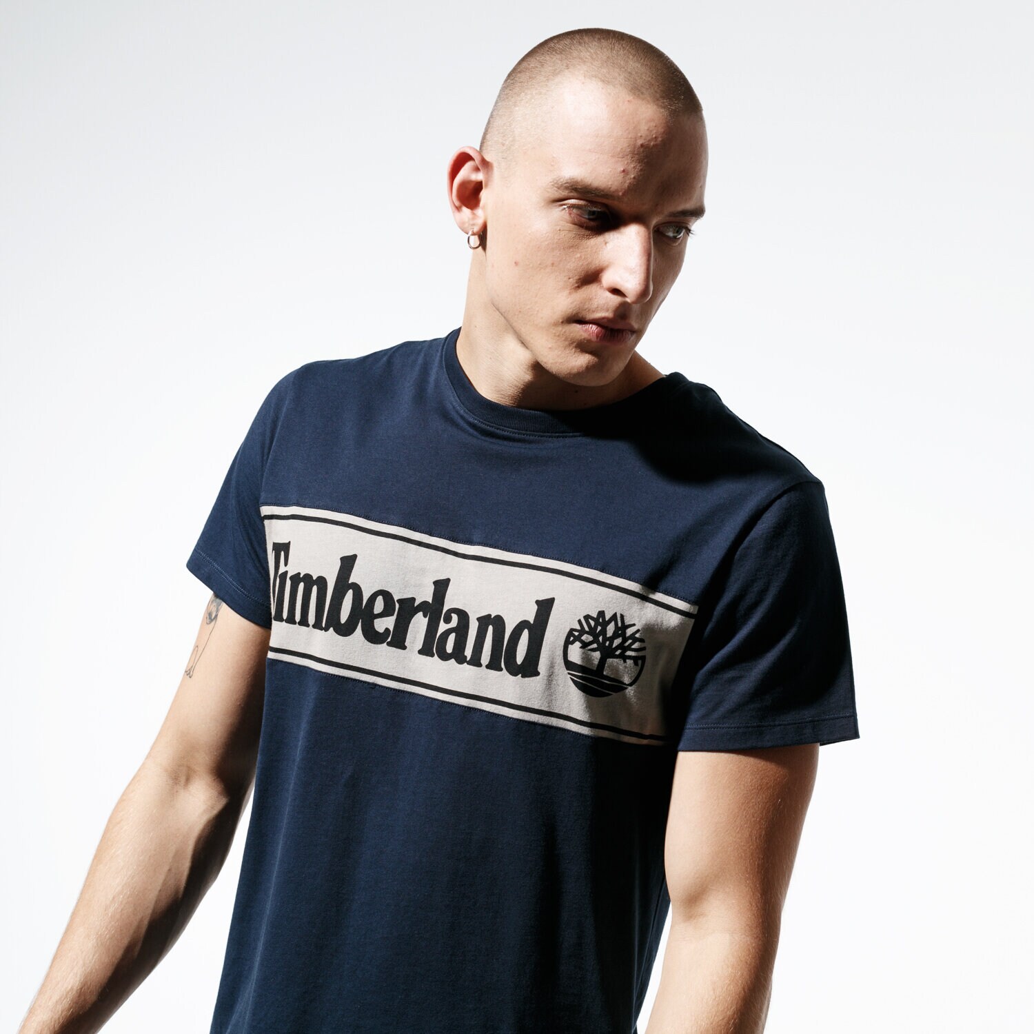 pánské tričko TIMBERLAND TRIČKO SS SS CUT & SEW LINEAR LOGO TEE TB0A1OA4X451 VÍCEBAREVNÁ