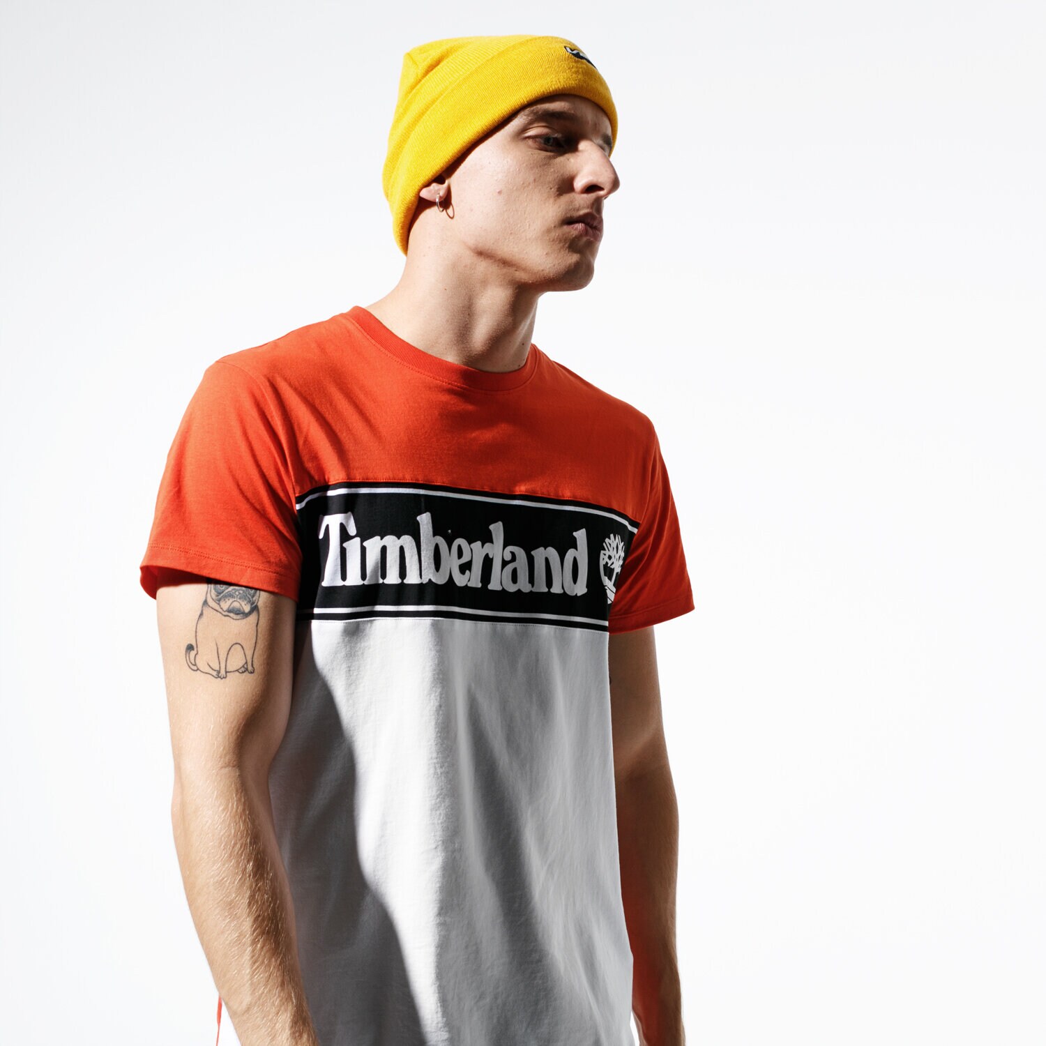 pánské tričko TIMBERLAND TRIČKO SS SS CUT & SEW LINEAR LOGO TEE TB0A1OA48451 VÍCEBAREVNÁ