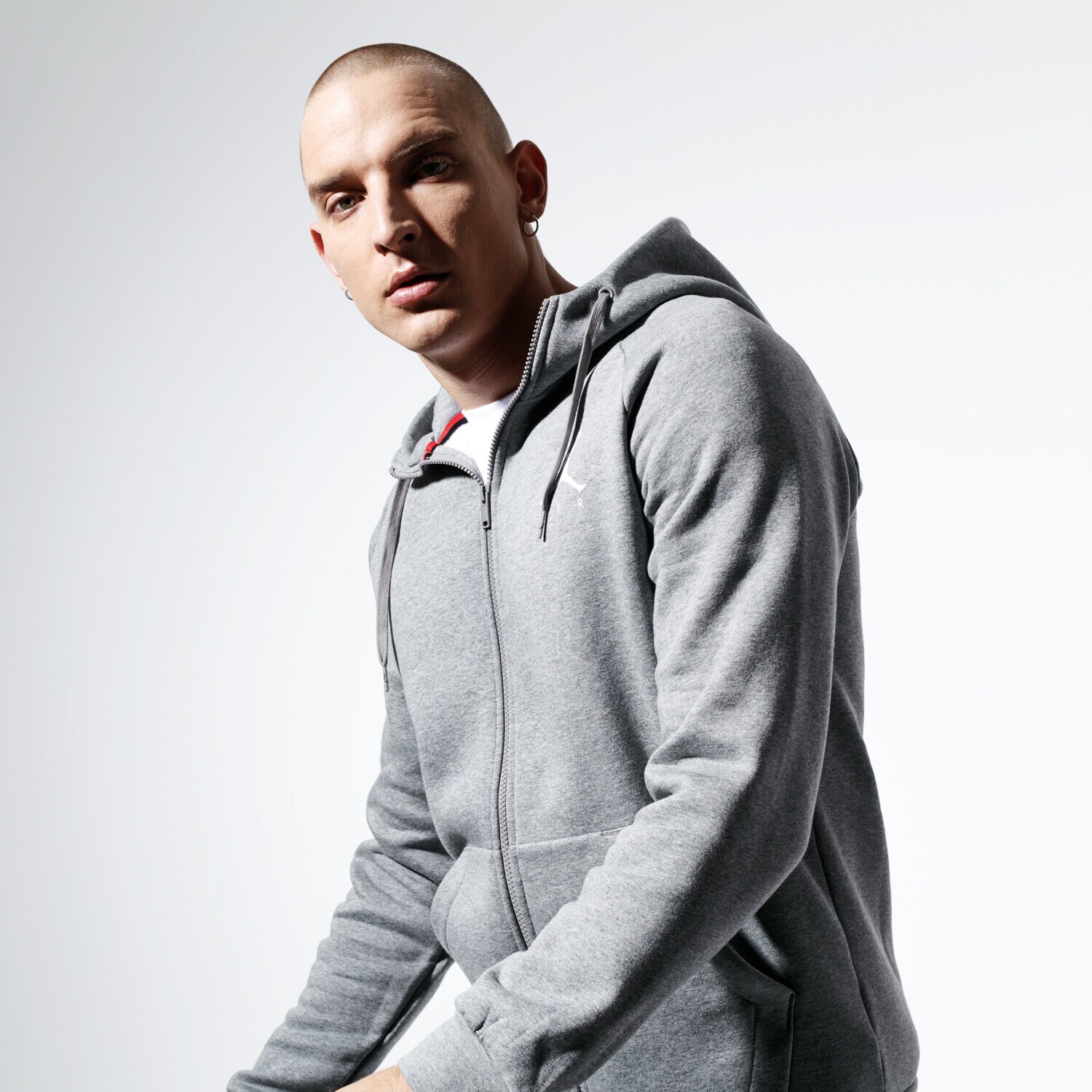 pánská mikina JORDAN MIKINA M J JUMPMAN FLEECE FZ 939998-091 ŠEDÁ